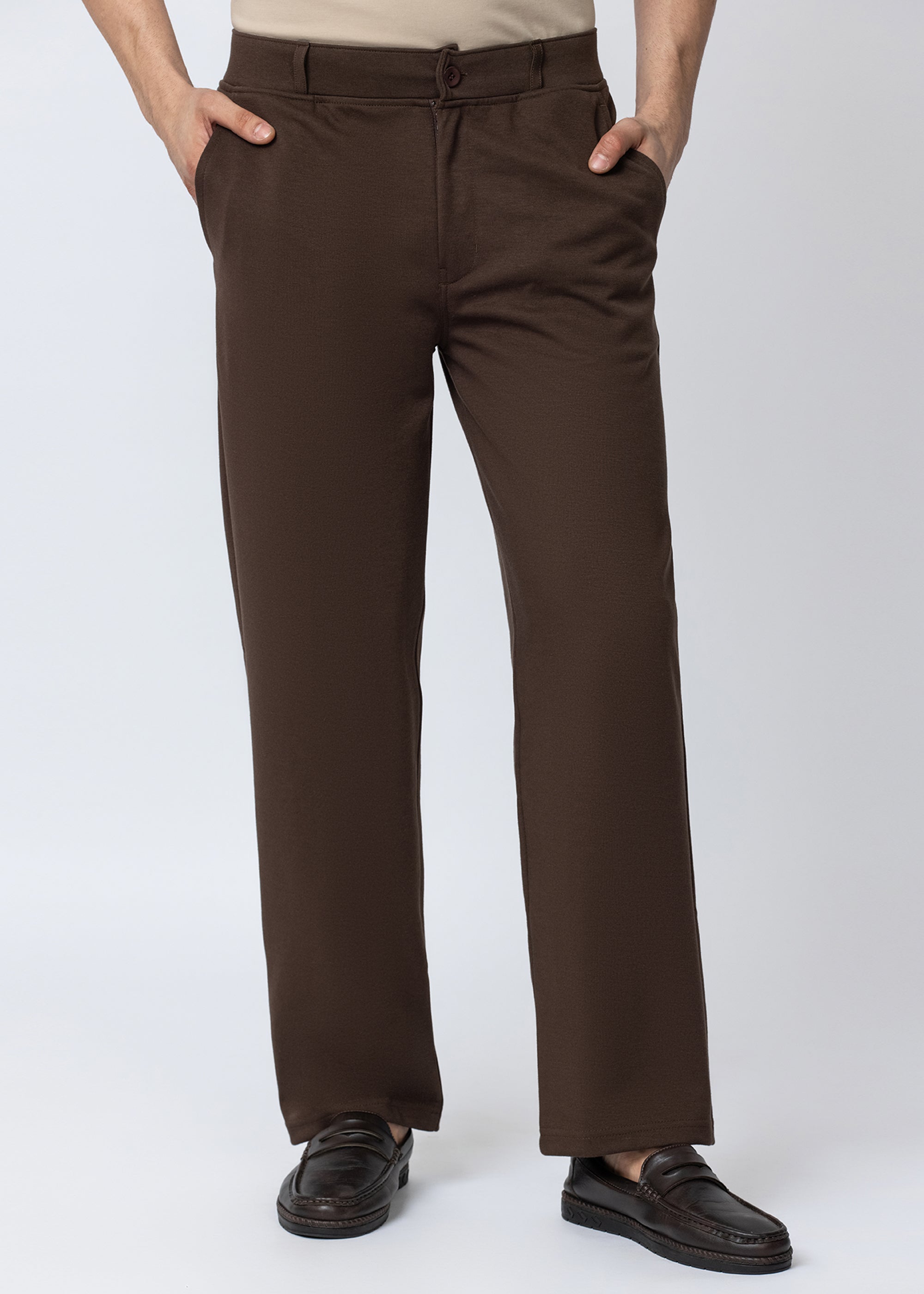 COFFEE COTTON WASHED CARGO PANT