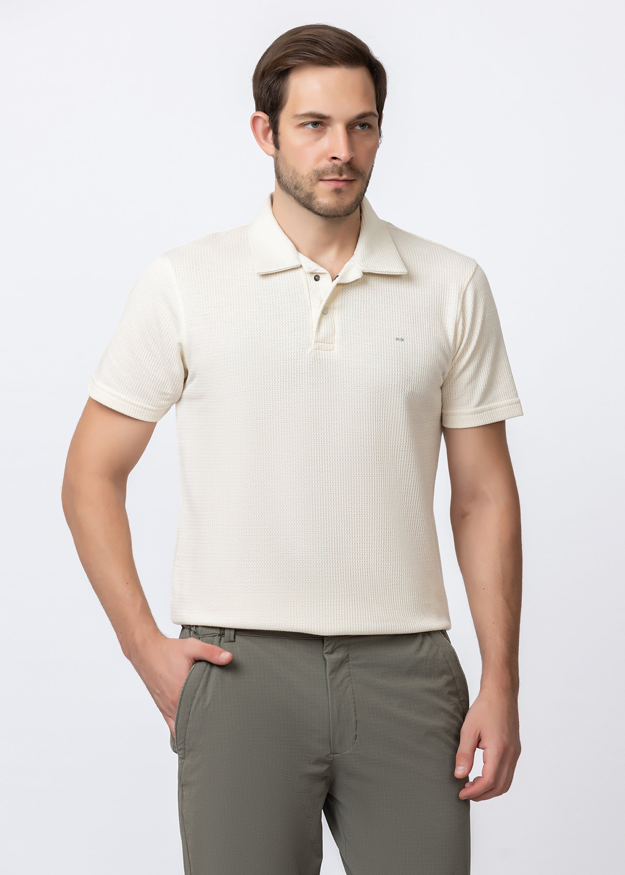 OFF WHITE Polo knit T-SHIRT
