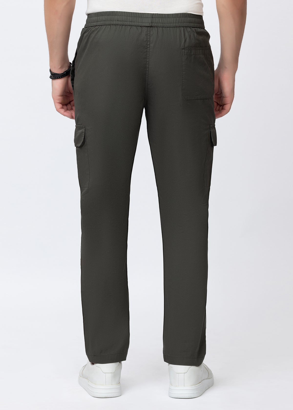 OLIVE COTTON CARGO UTILITY PANT