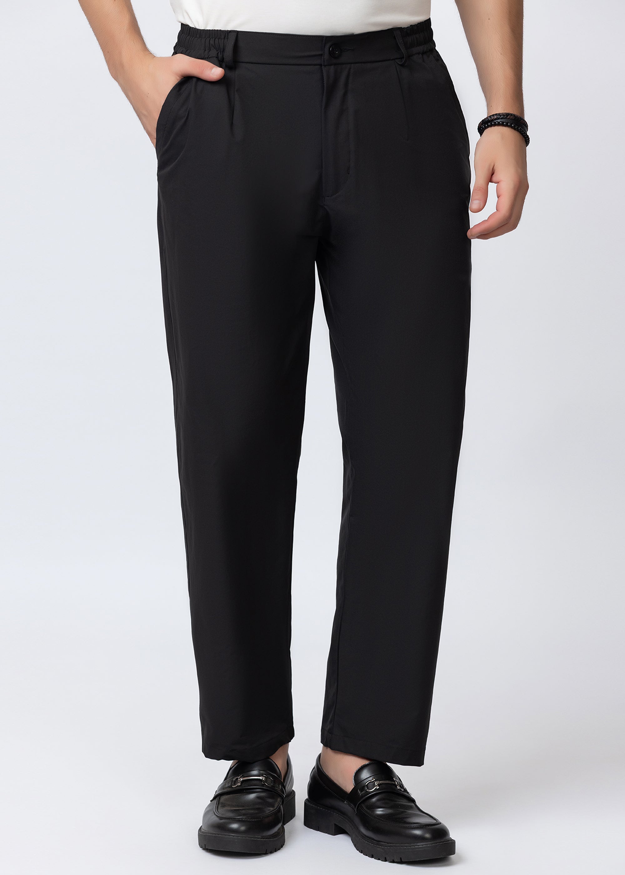 BLACK PREMIUM NYLON ELASTANE PANT