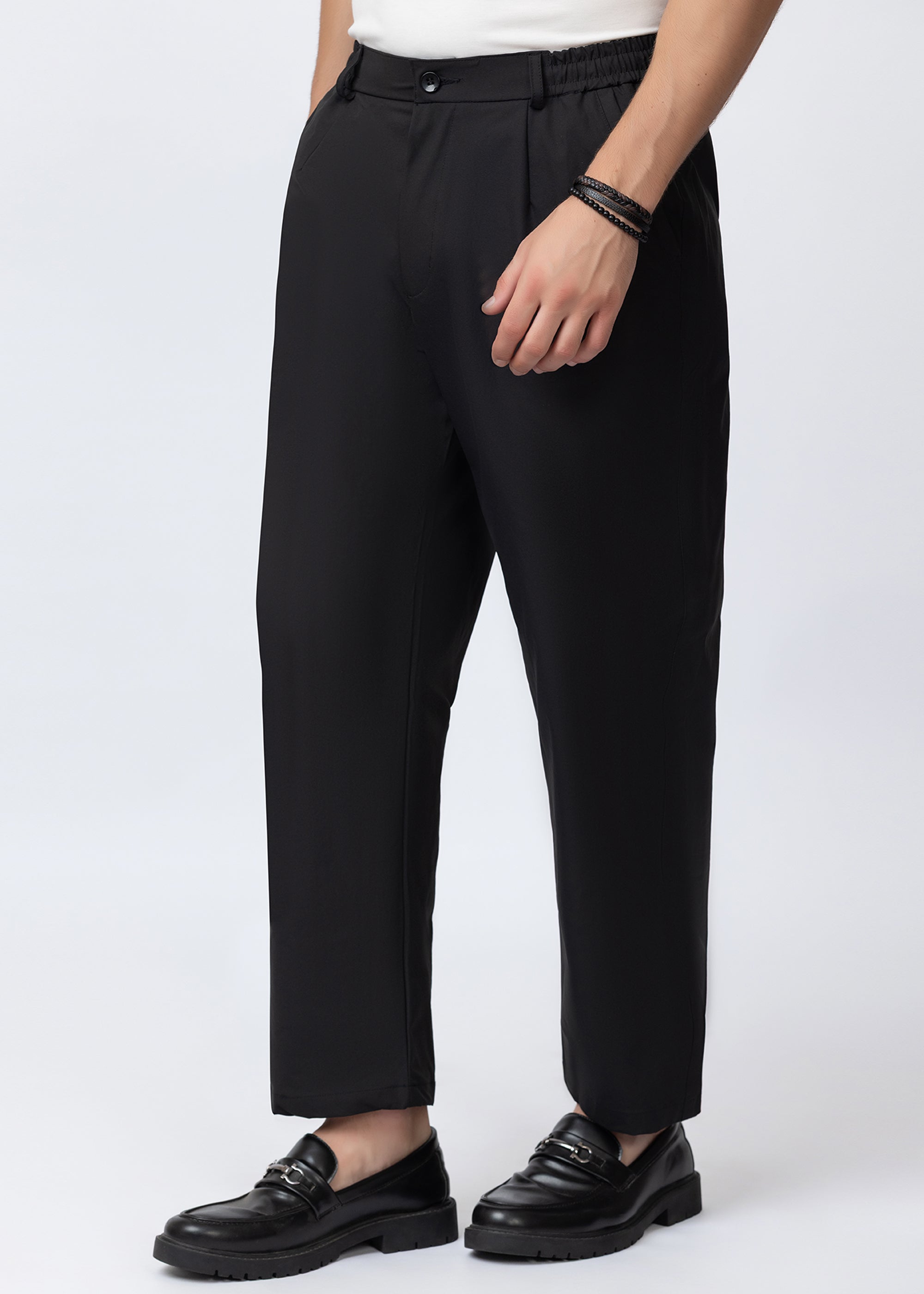 BLACK PREMIUM NYLON ELASTANE PANT