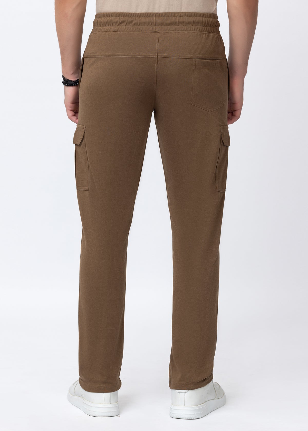 BROWN COTTON WASHED CARGO PANT