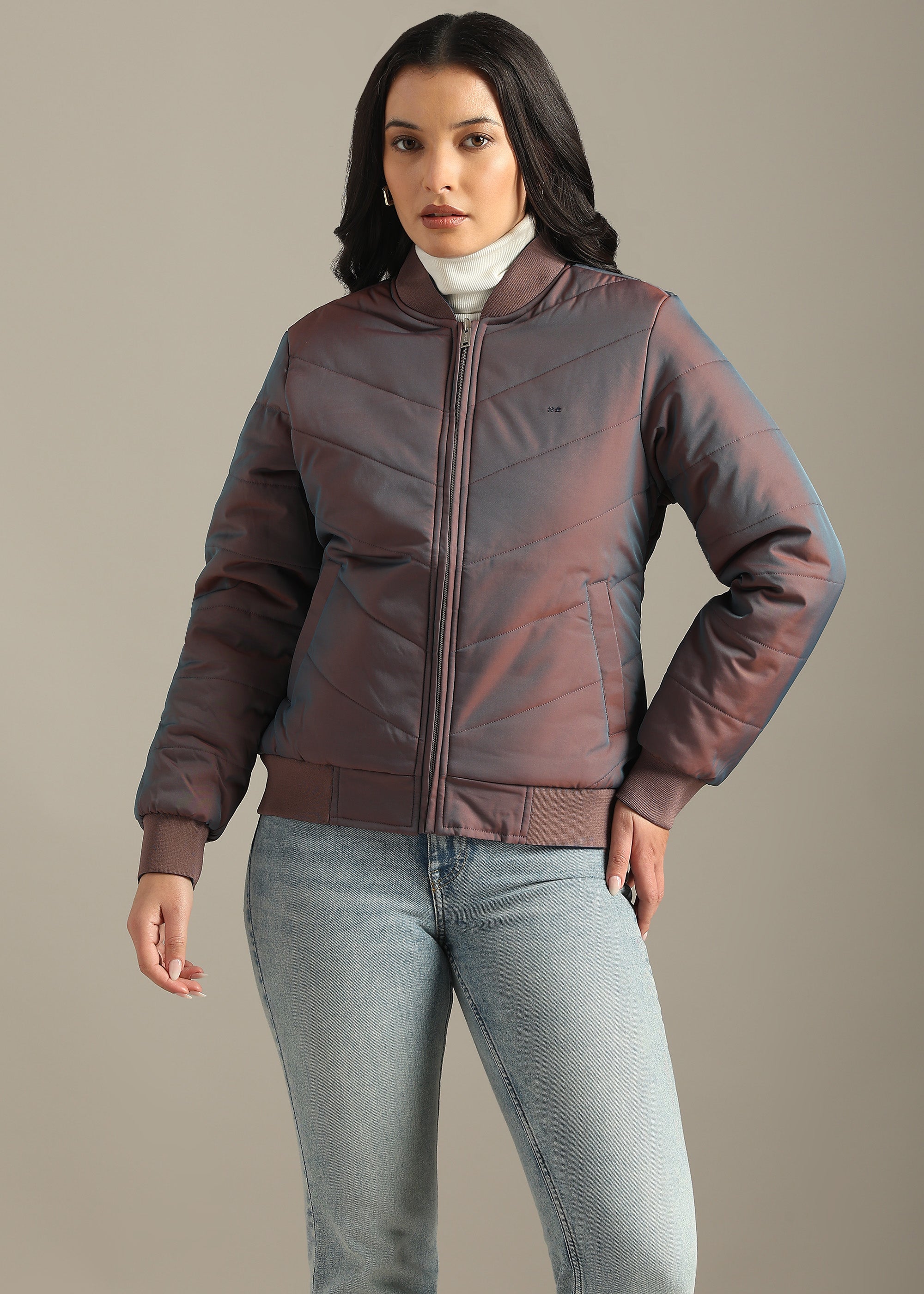WINE SOLID REVERSIBLE TRENDY FULL SLEEVE JACKET
