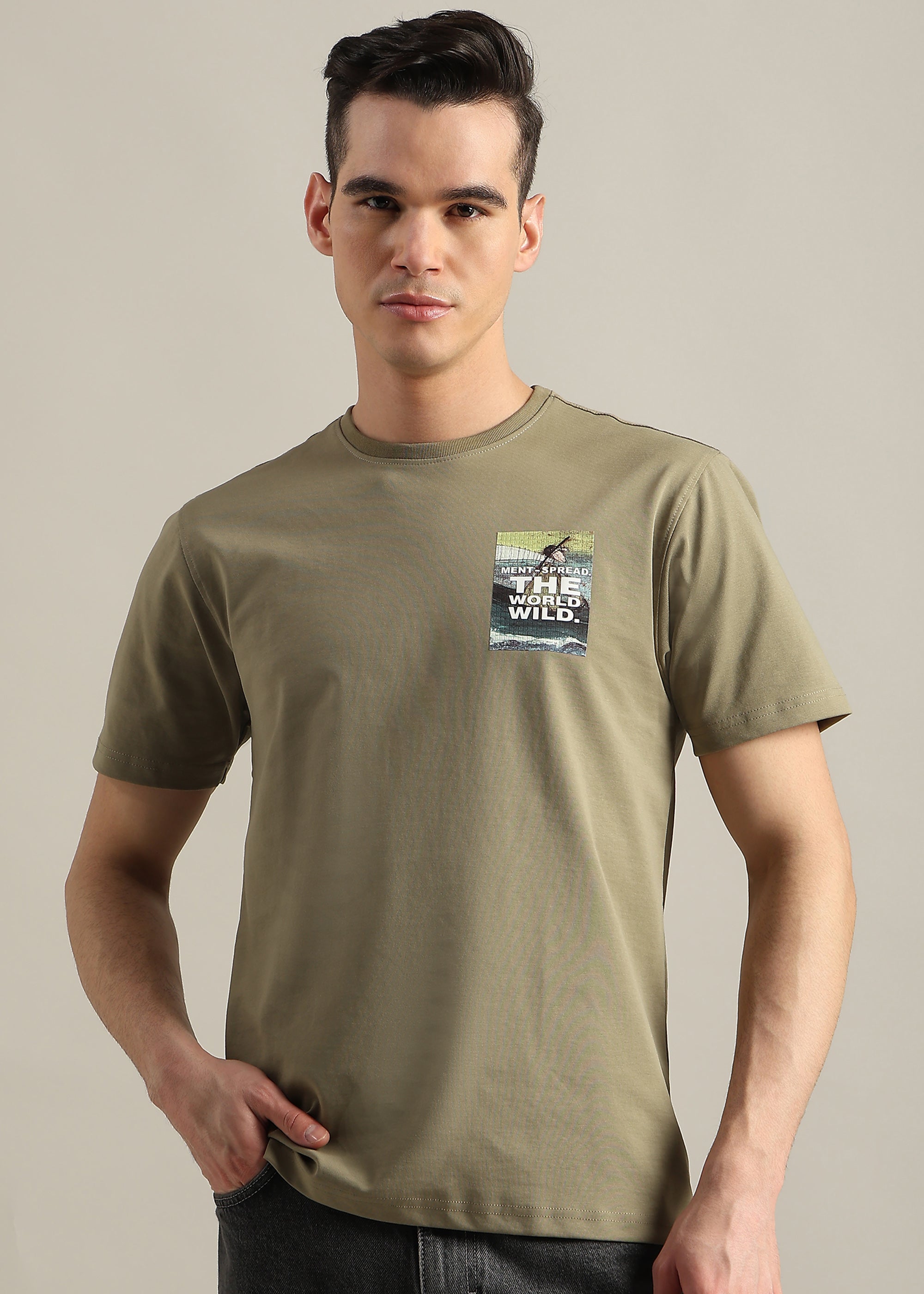 MOUSE COTTON SPANDEX PREMIUM GRAPHIC TEE