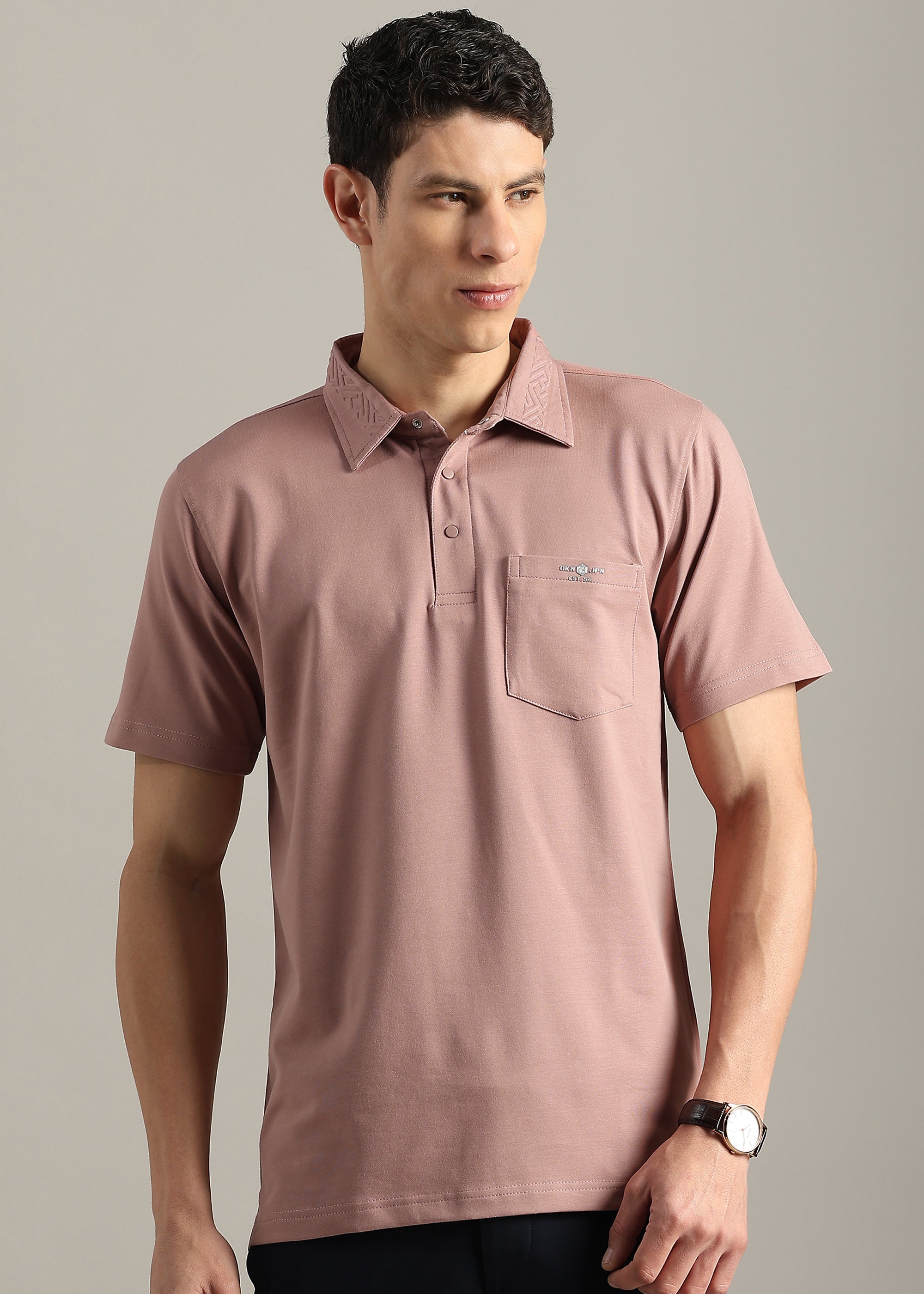 PINK PREMIUM STRUCTURED POLO SHIRT