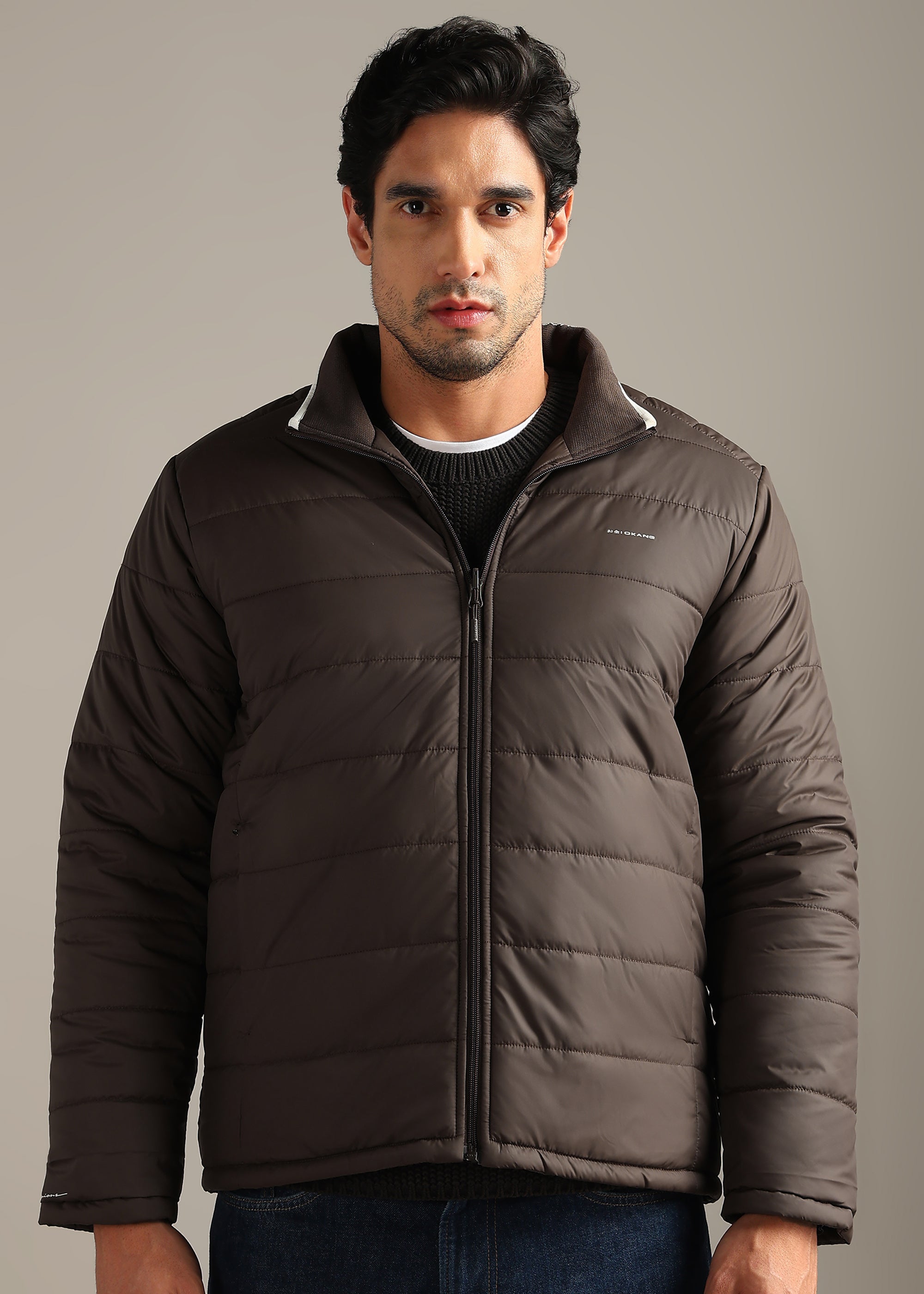 COFFEE SOLID REVERSIBLE SUPER SOFT POLYFILL