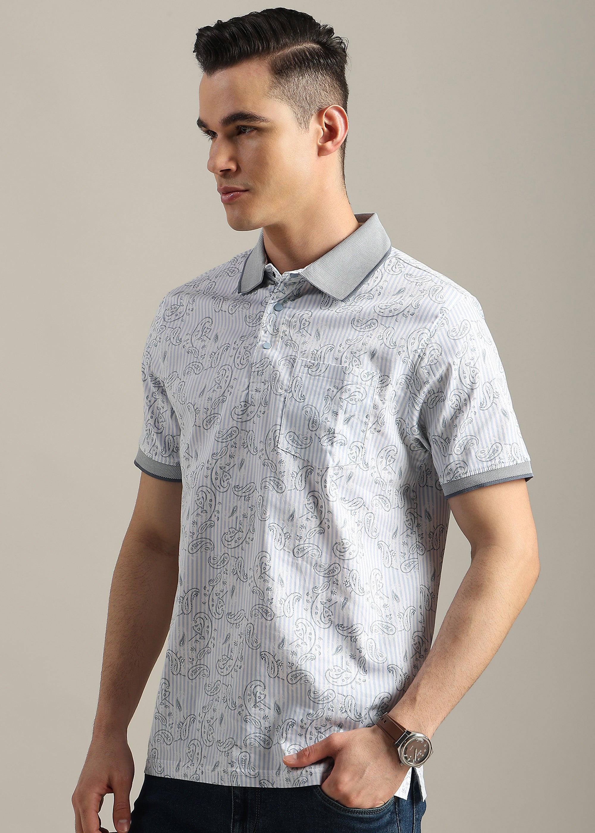 SKY PREMIUM COTTON ELASTANE POLO SHIRT