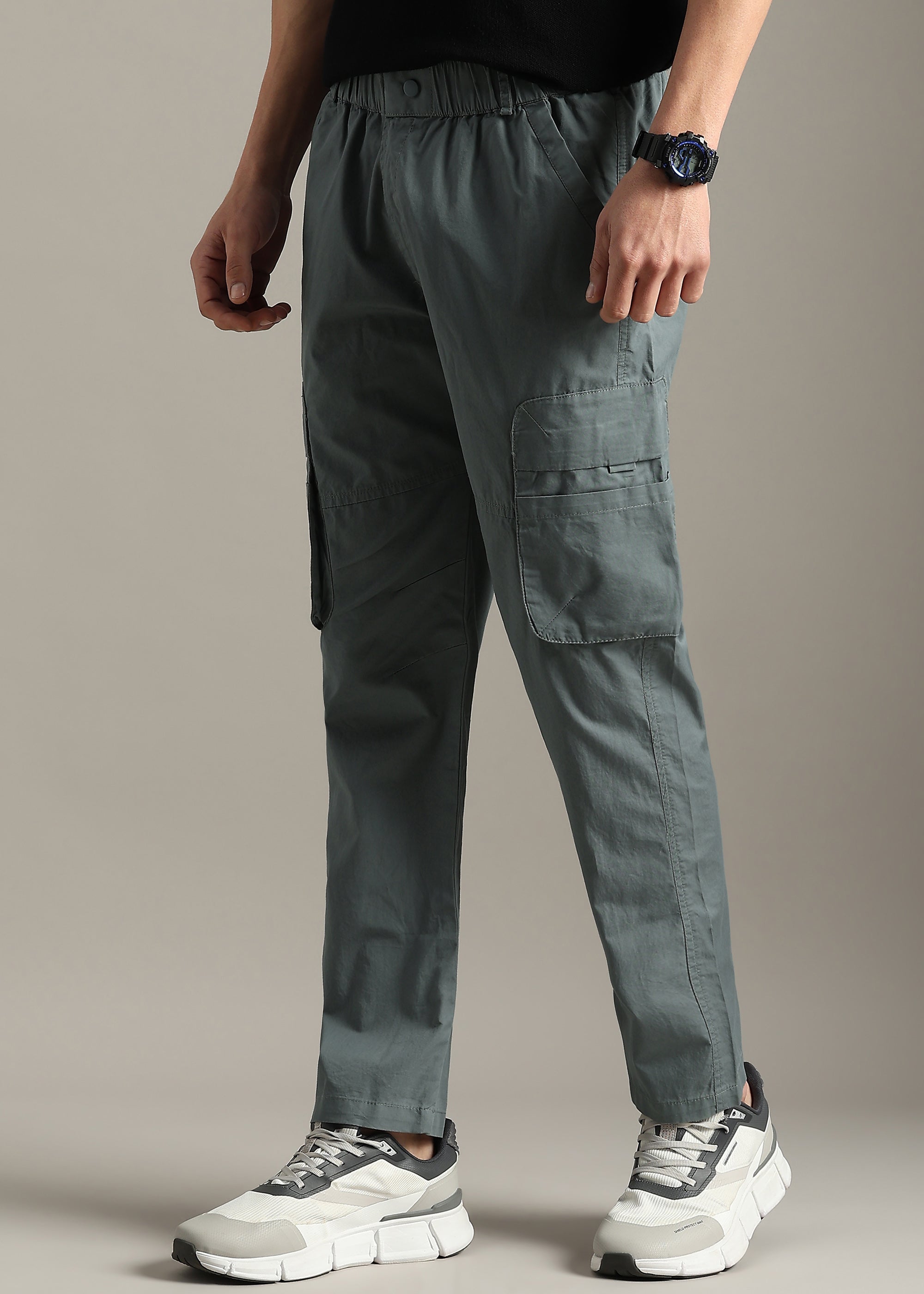 OLIVE PREMIUM COTTON WASHED CARGO PANT