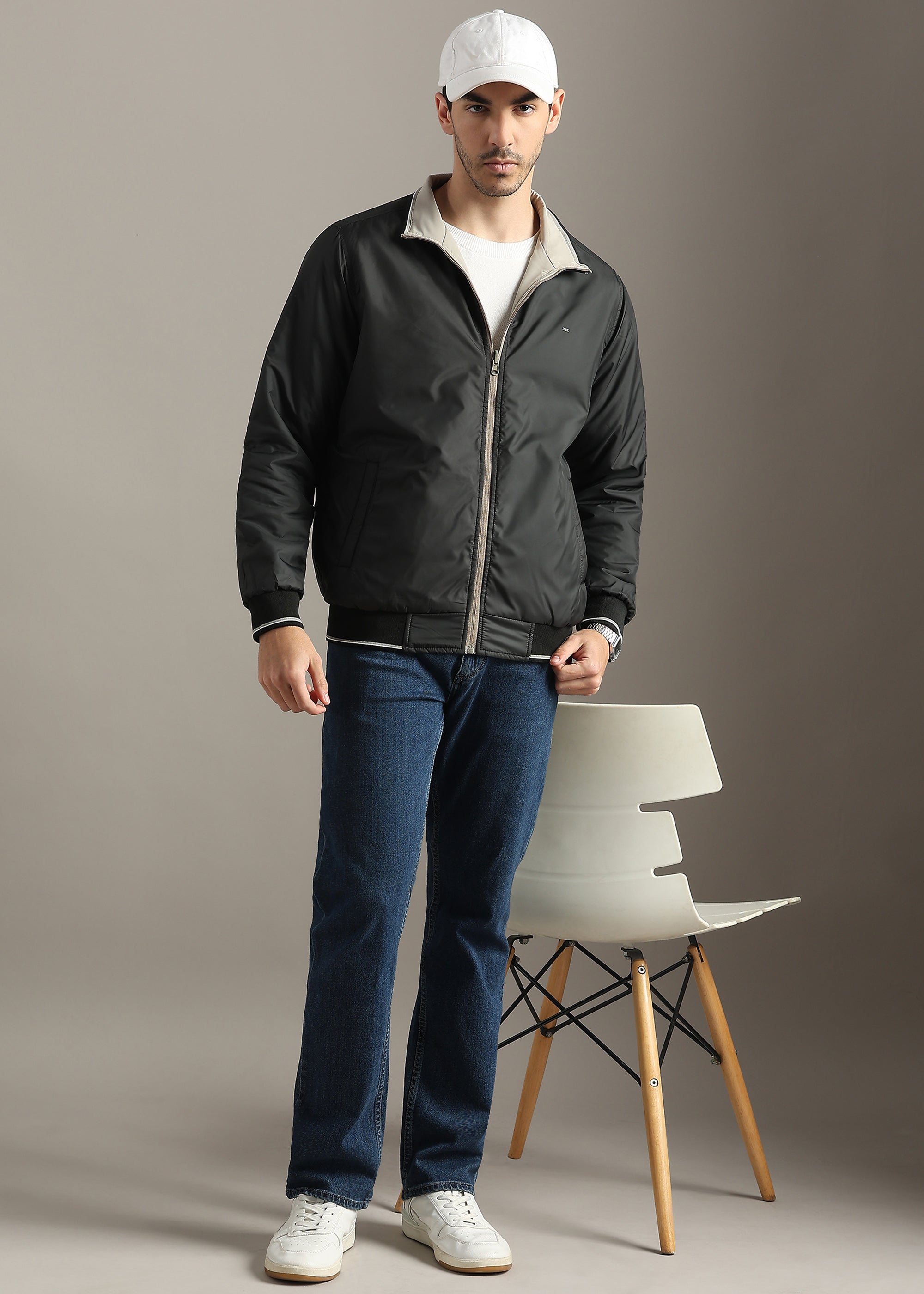 STONE SOLID REVERSIBLE MID WEIGHT FULL SLEEVE JACKET