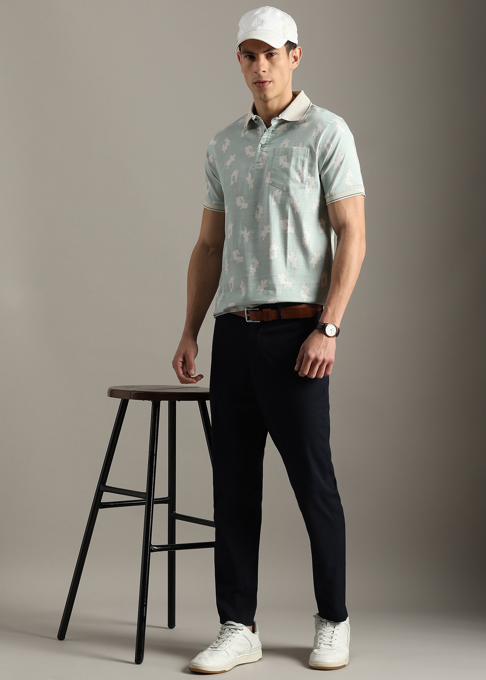 GREEN PREMIUM COTTON ELASTANE POLO SHIRT