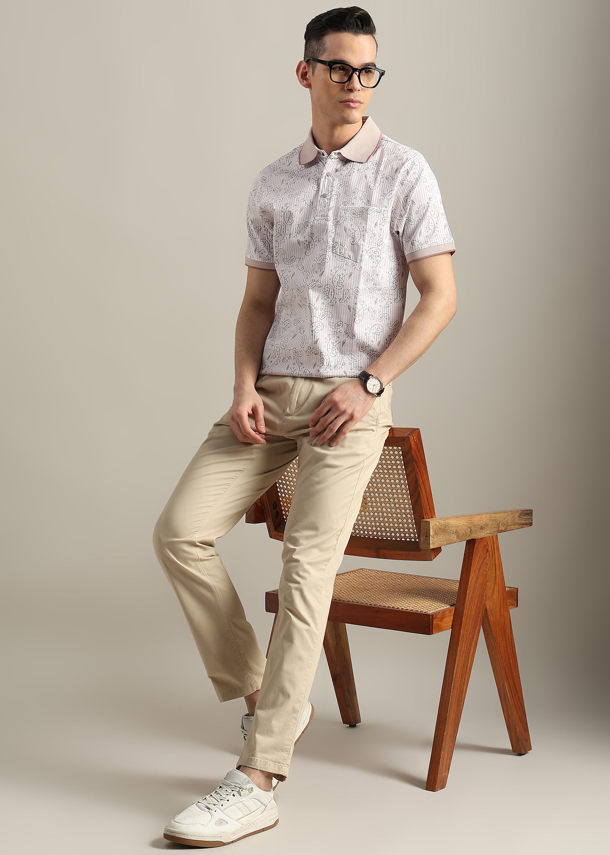 PINK PREMIUM COTTON ELASTANE POLO SHIRT