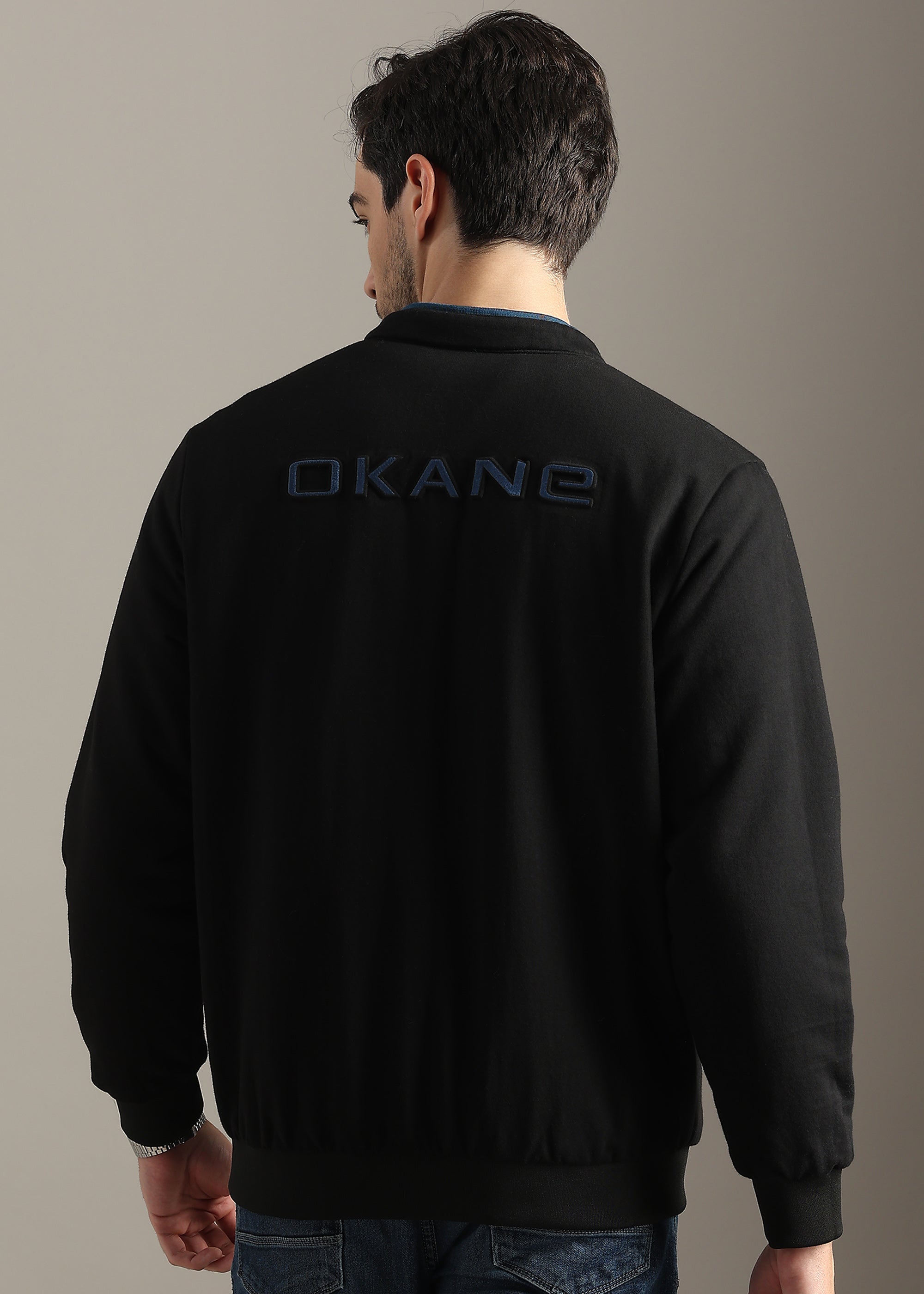 DENIM SOLID REVERSIBLE WITH SWEAT SHIRT INSIDE