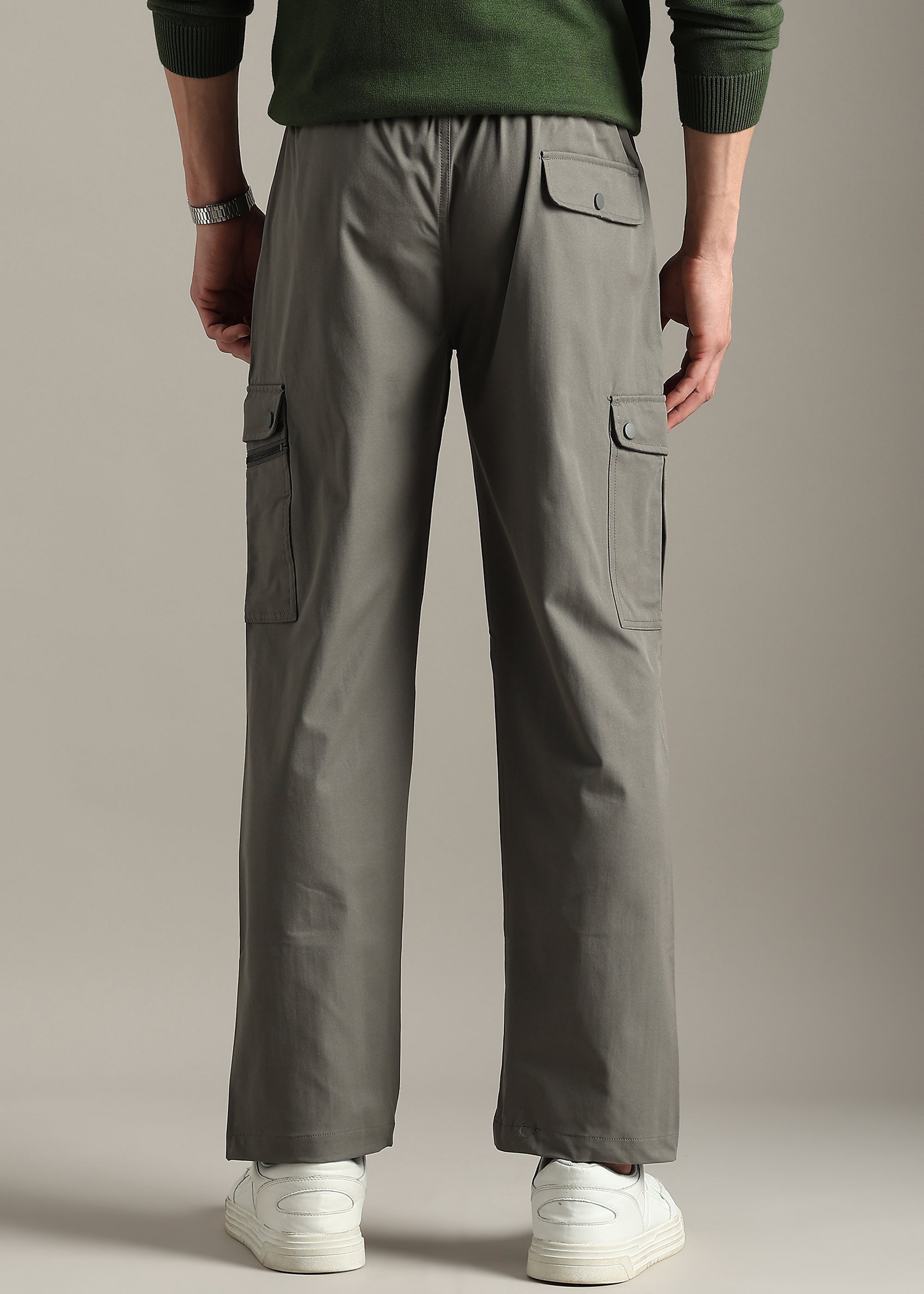 MOUSE NYLON BLENDED ELASTANE CARGO PANT