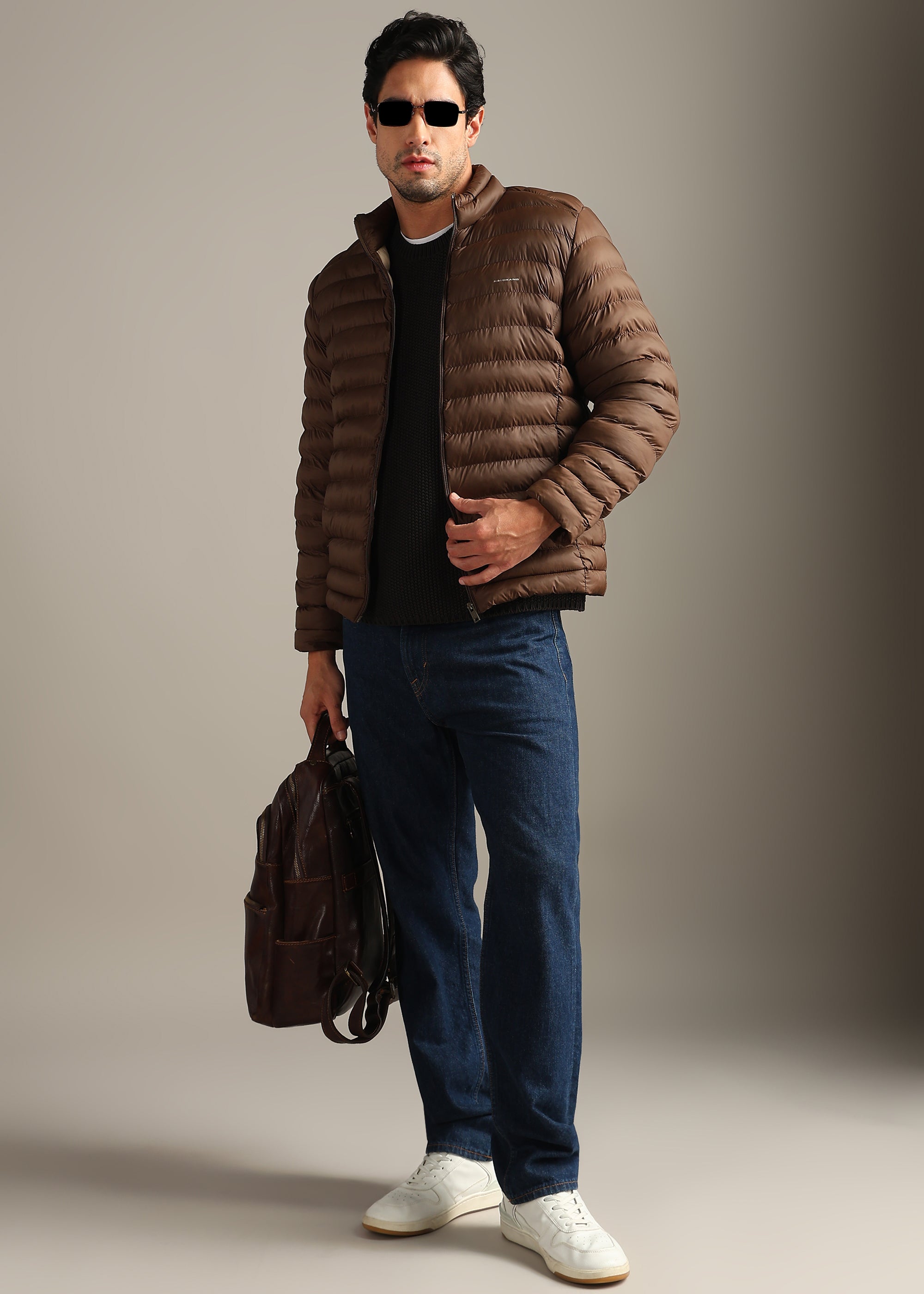 COFFEE WEIGHT LESS WARMTH+PORTABLE FULL SLEEVE JACKET