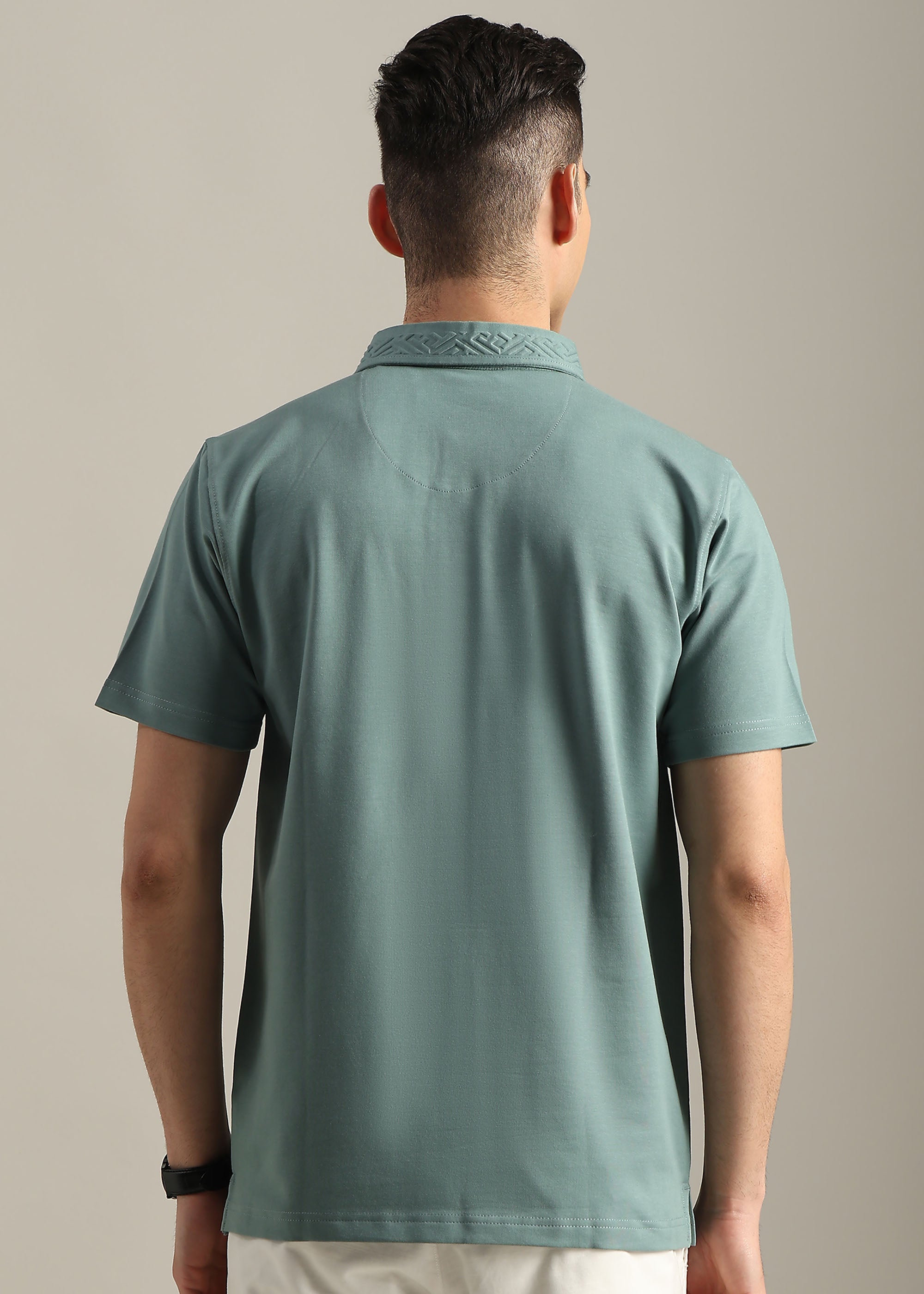 GREEN PREMIUM STRUCTURED POLO SHIRT