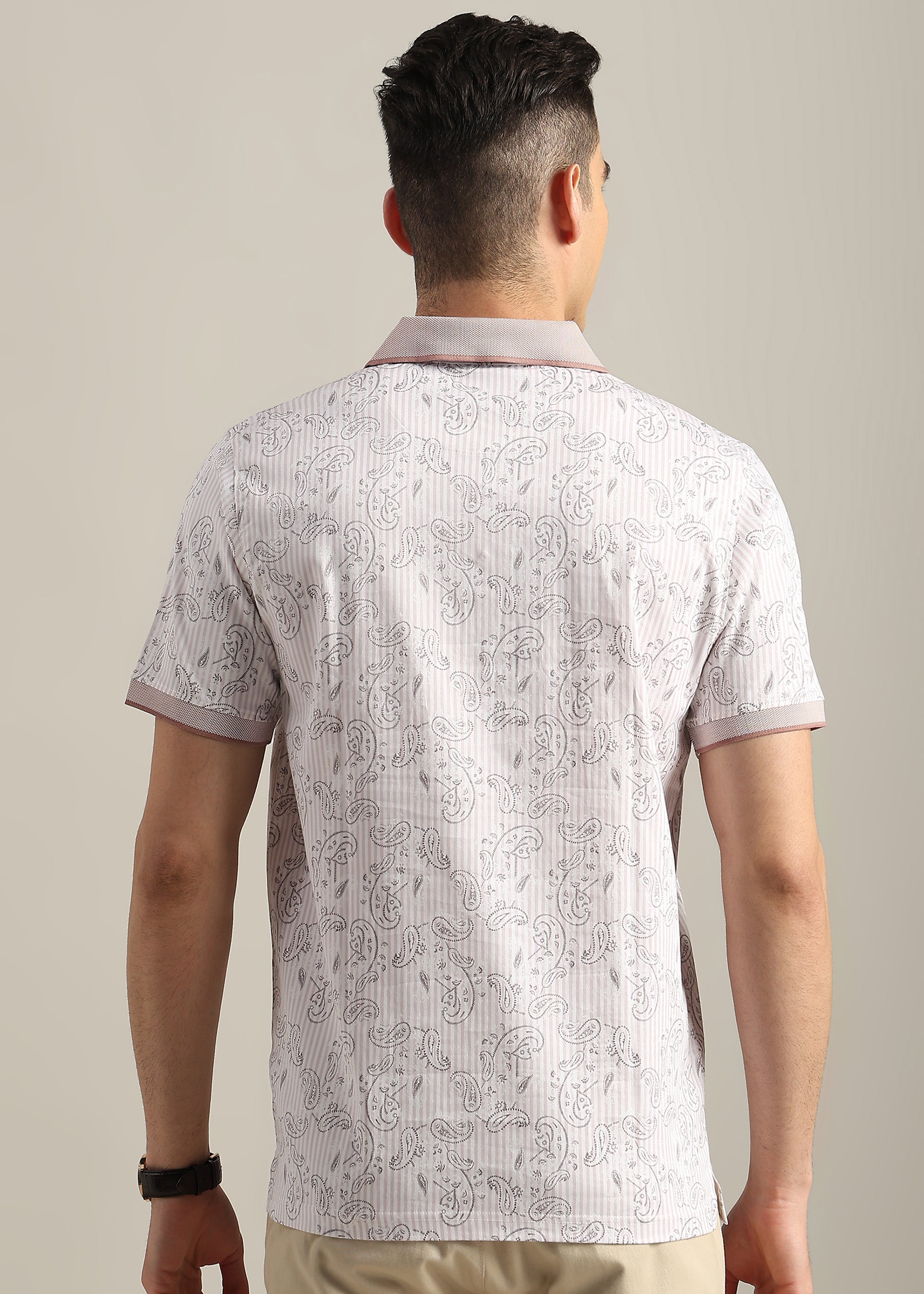 PINK PREMIUM COTTON ELASTANE POLO SHIRT