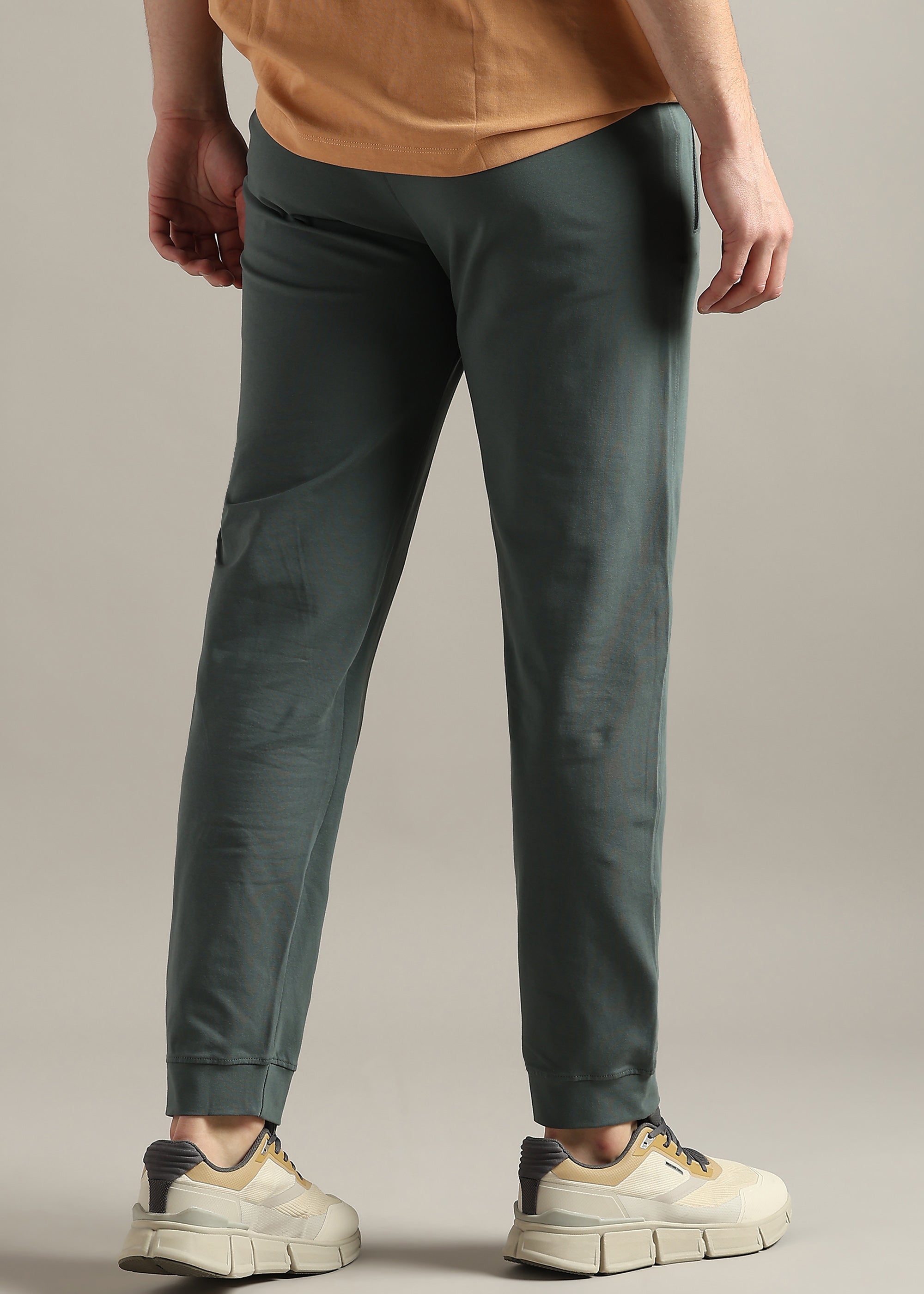 OLIVE 4 WAY COTTON ELASTANE JOGGERS PANT
