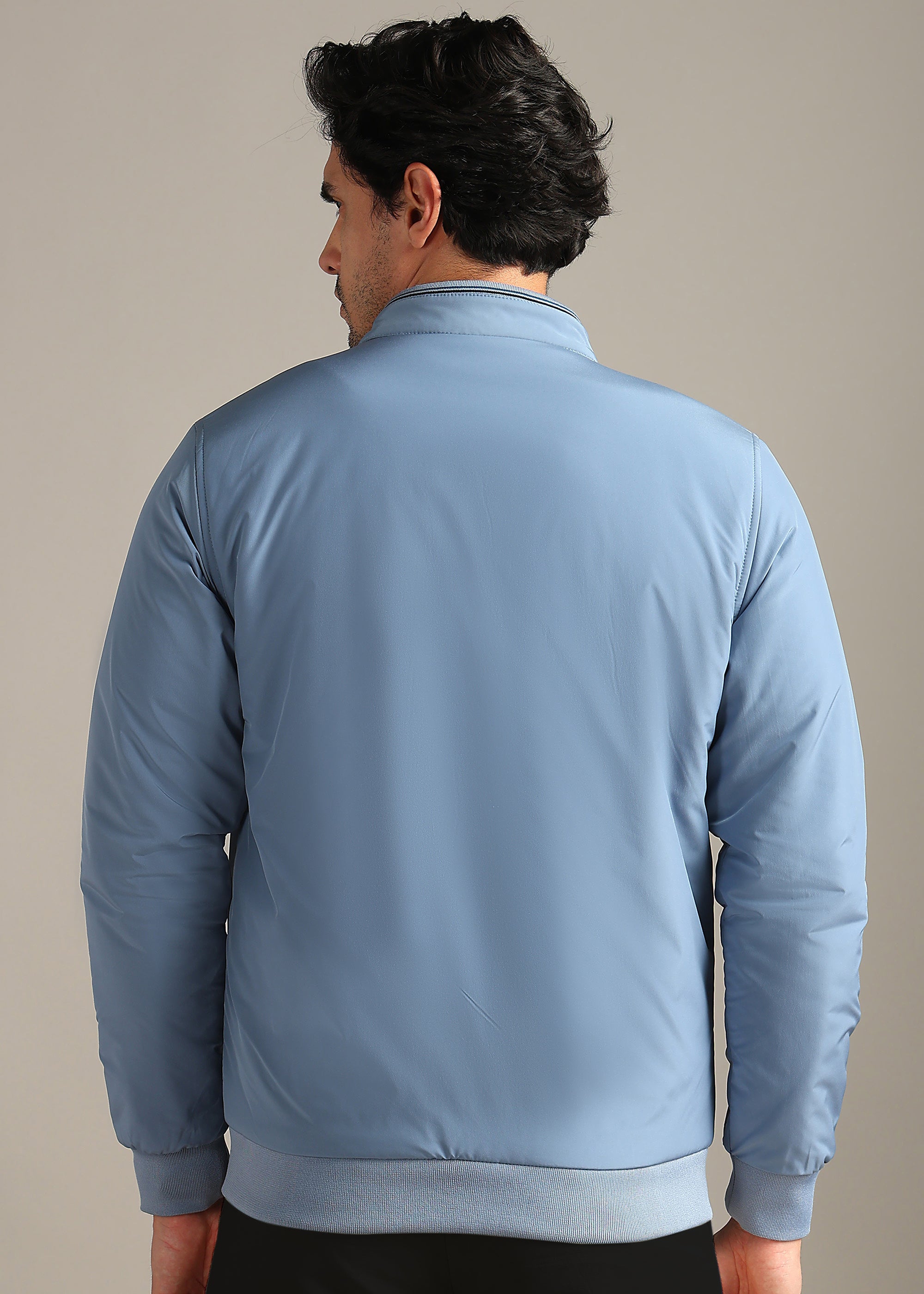 SKY SOLID NYLON REVERSIBLE WITH SWEAT SHIRT INSIDE