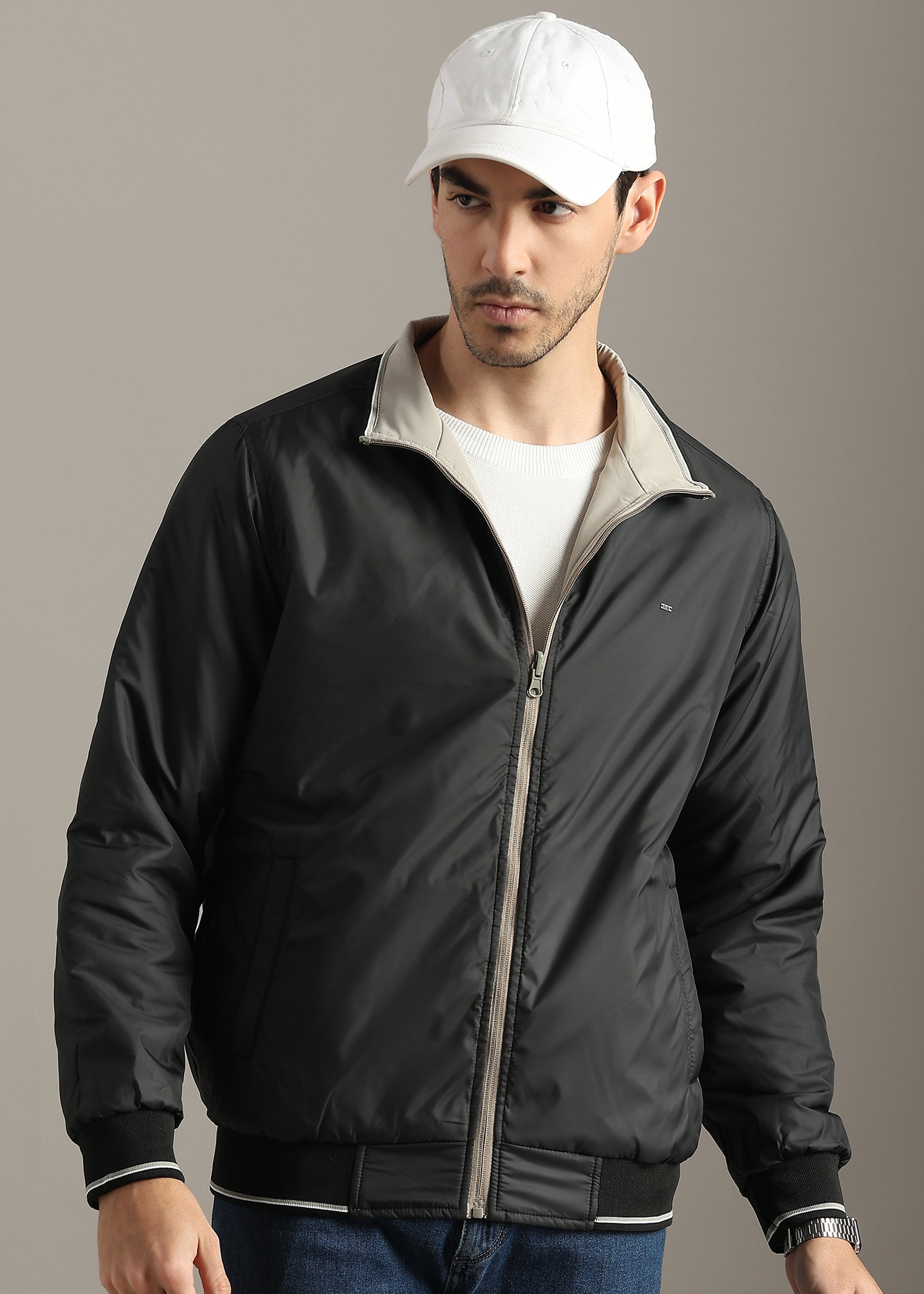 STONE SOLID REVERSIBLE MID WEIGHT FULL SLEEVE JACKET