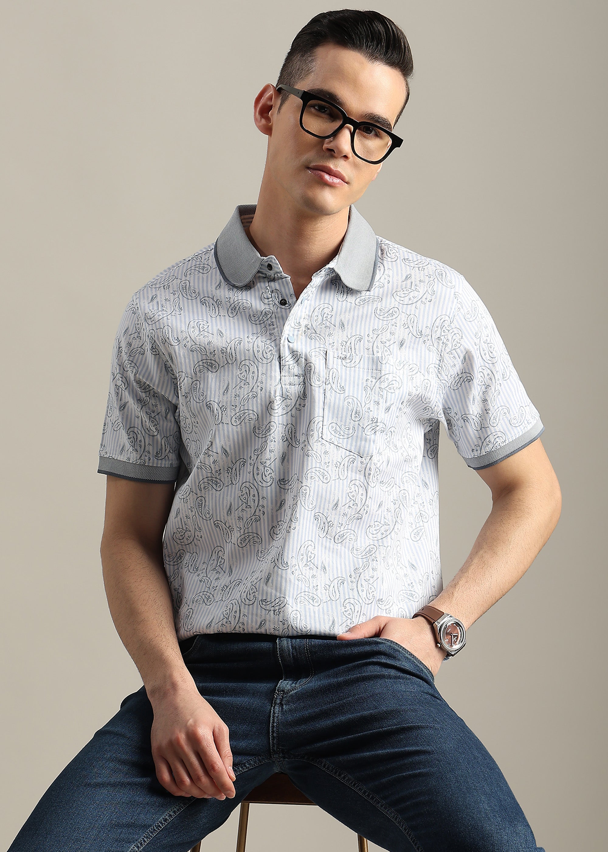 SKY PREMIUM COTTON ELASTANE POLO SHIRT