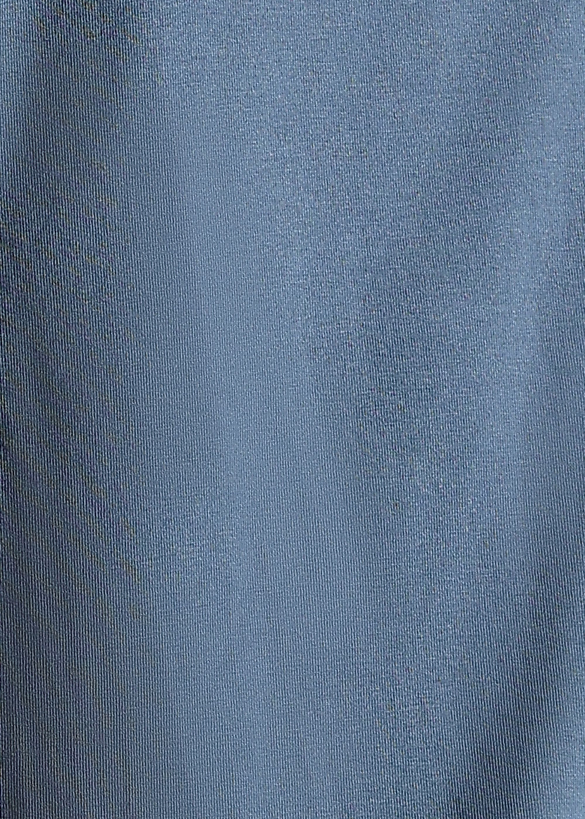 BLUE SOLID COTTON ELASTANE POLO TEE