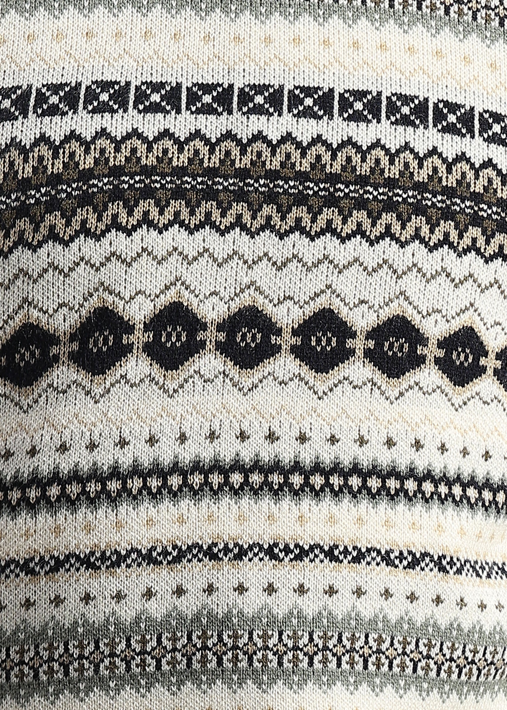 WHITE STRUCTURED CREW NECK SWEATER