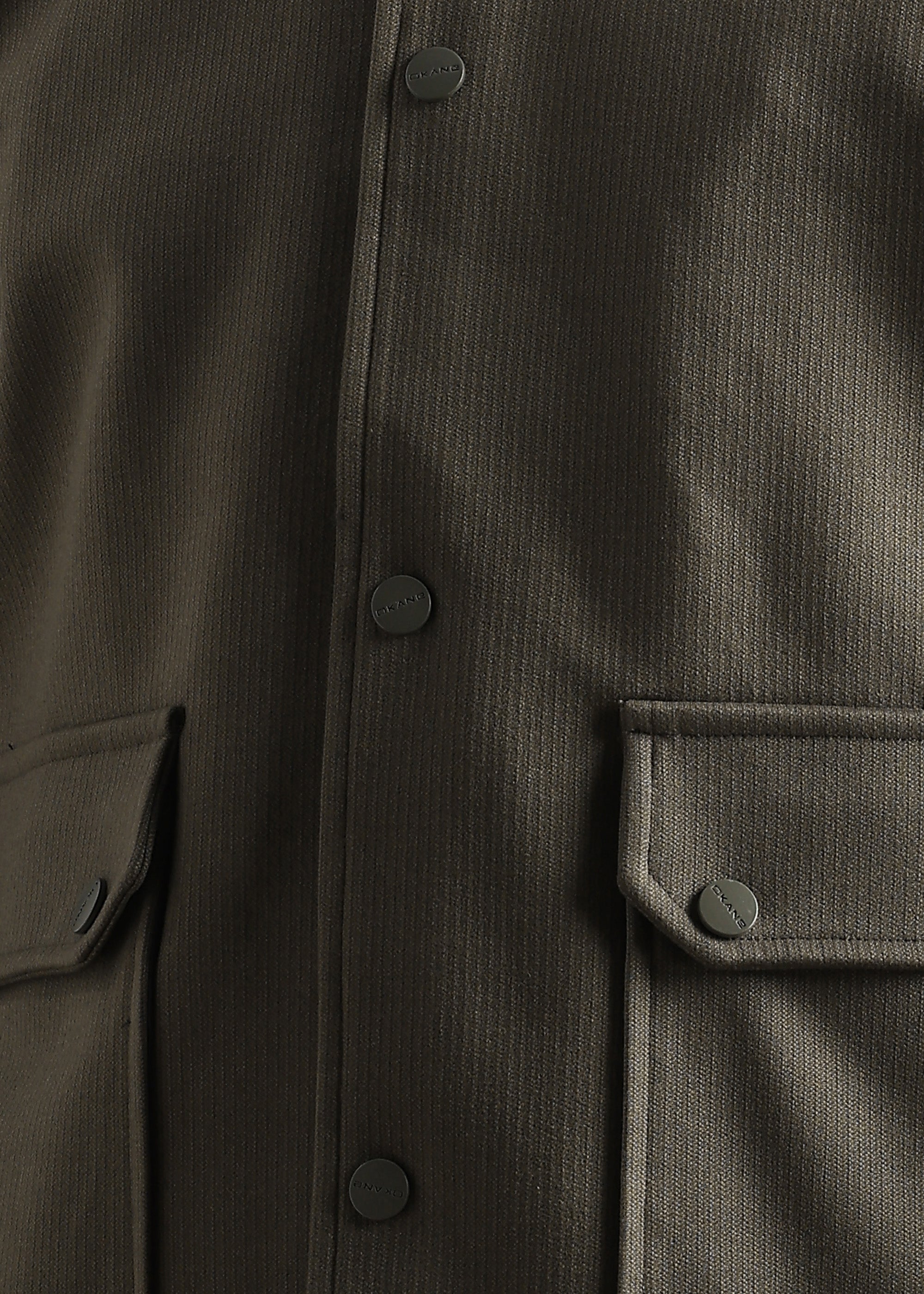 OLIVE STRUCTURED BLOUSON FULL SLEEVE JACKET