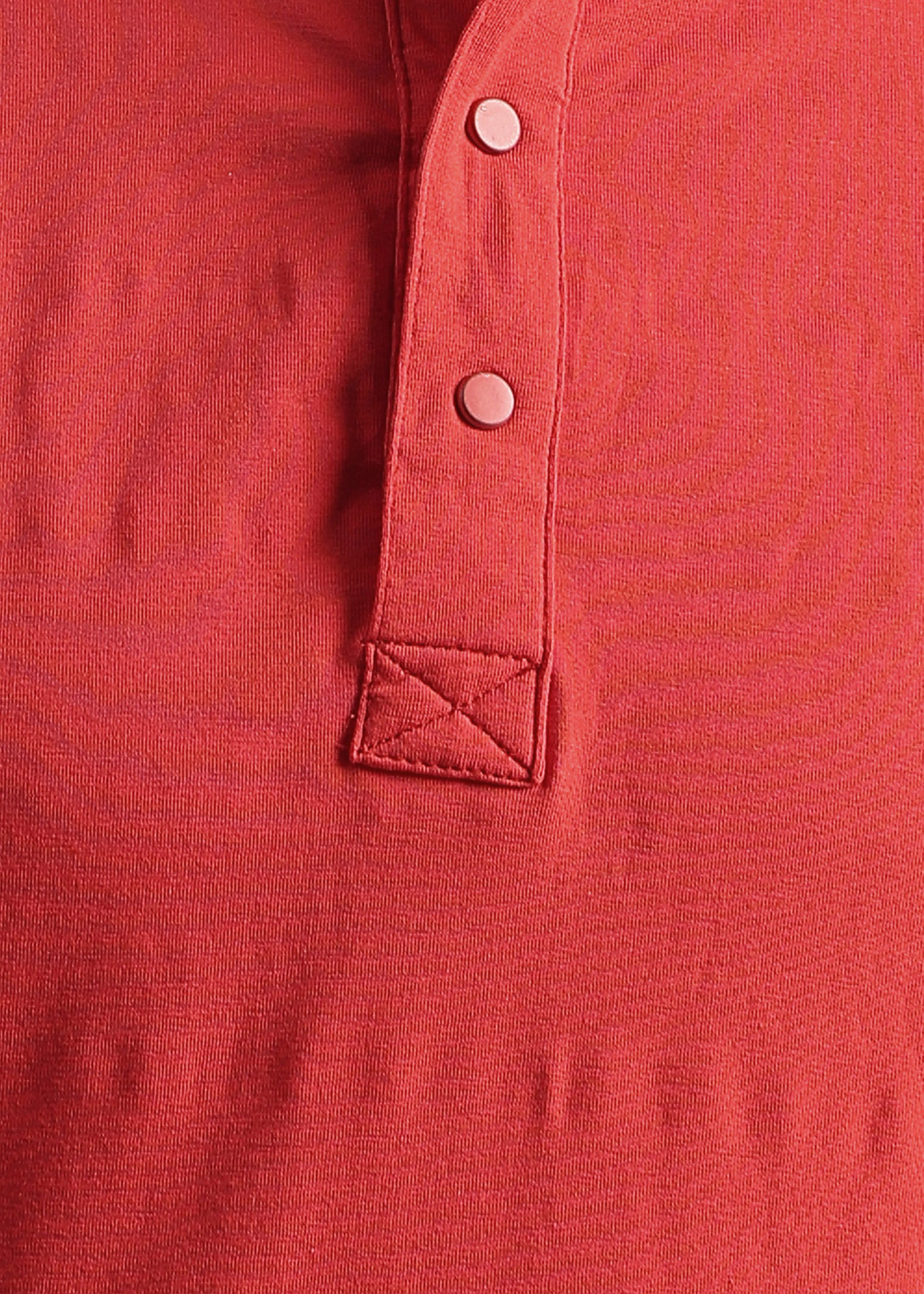 RED SOLID COTTON ELASTANE POLO TEE