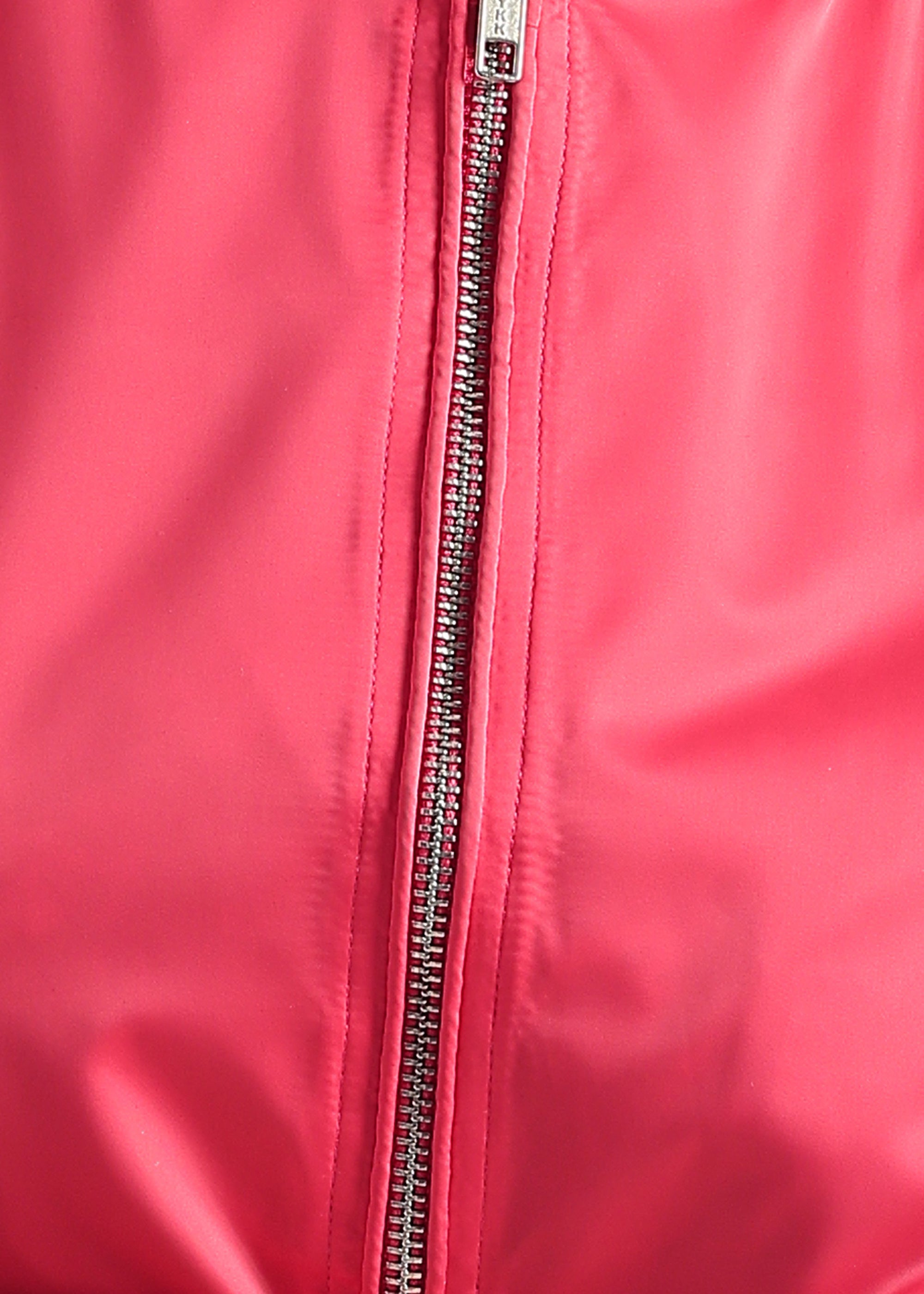 PINK SATIN BOMBER FULL SLEEVE JACKET