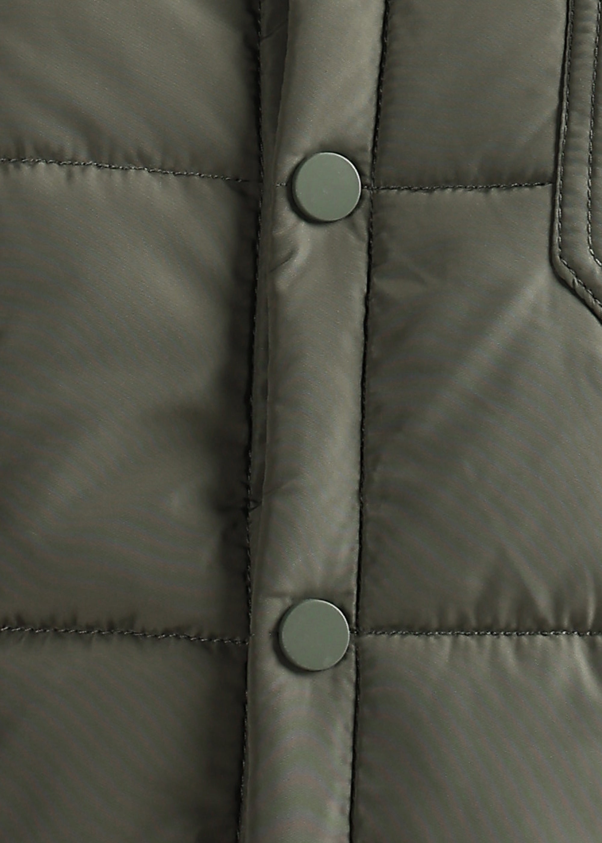 OLIVE BLOUSON QUILTED FULL SLEEVE JACKET
