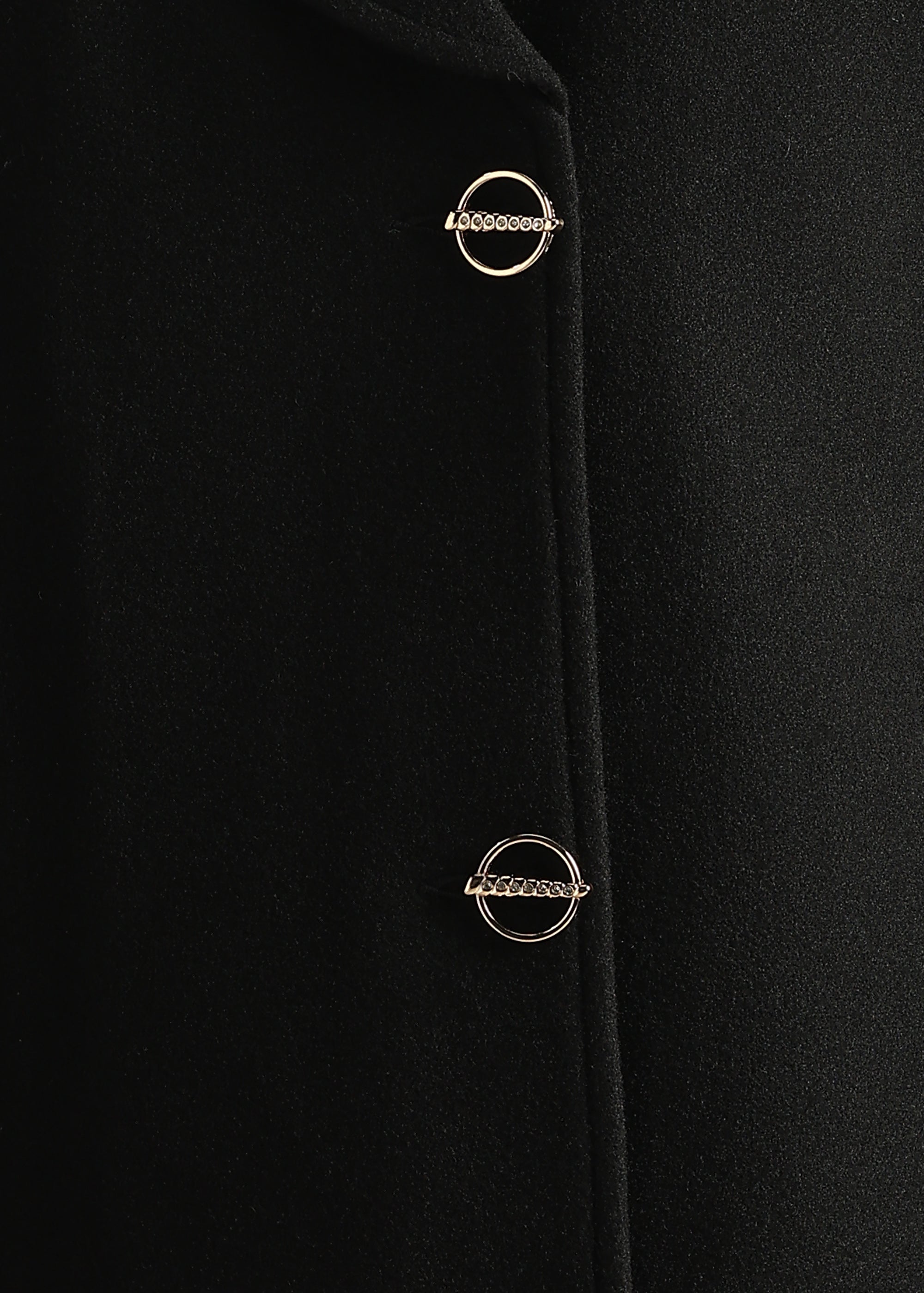 BLACK FORMAL DOUBLE BREASTED OVER COAT