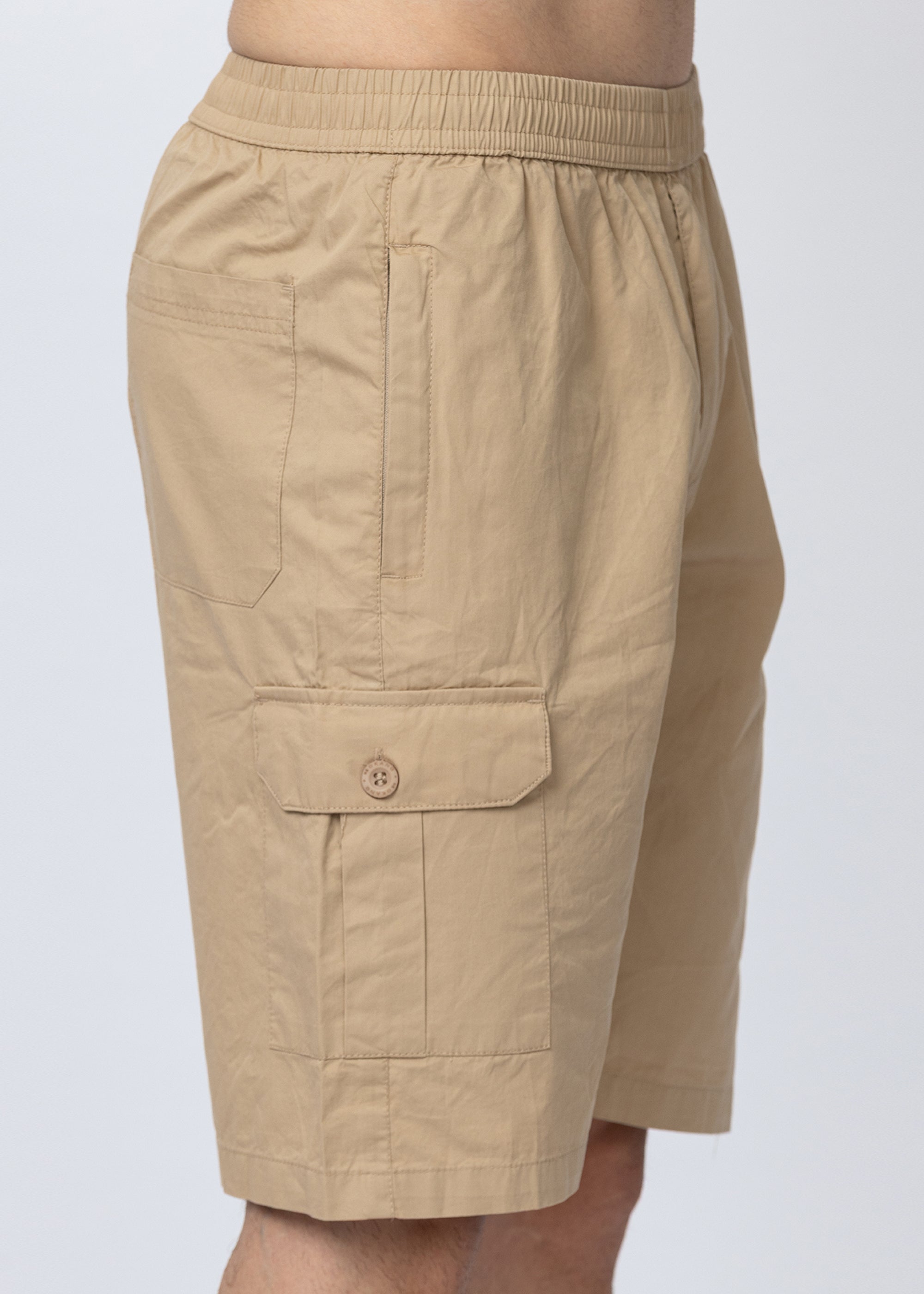 FAWN SOLID COTTON UTILITY SHORTS