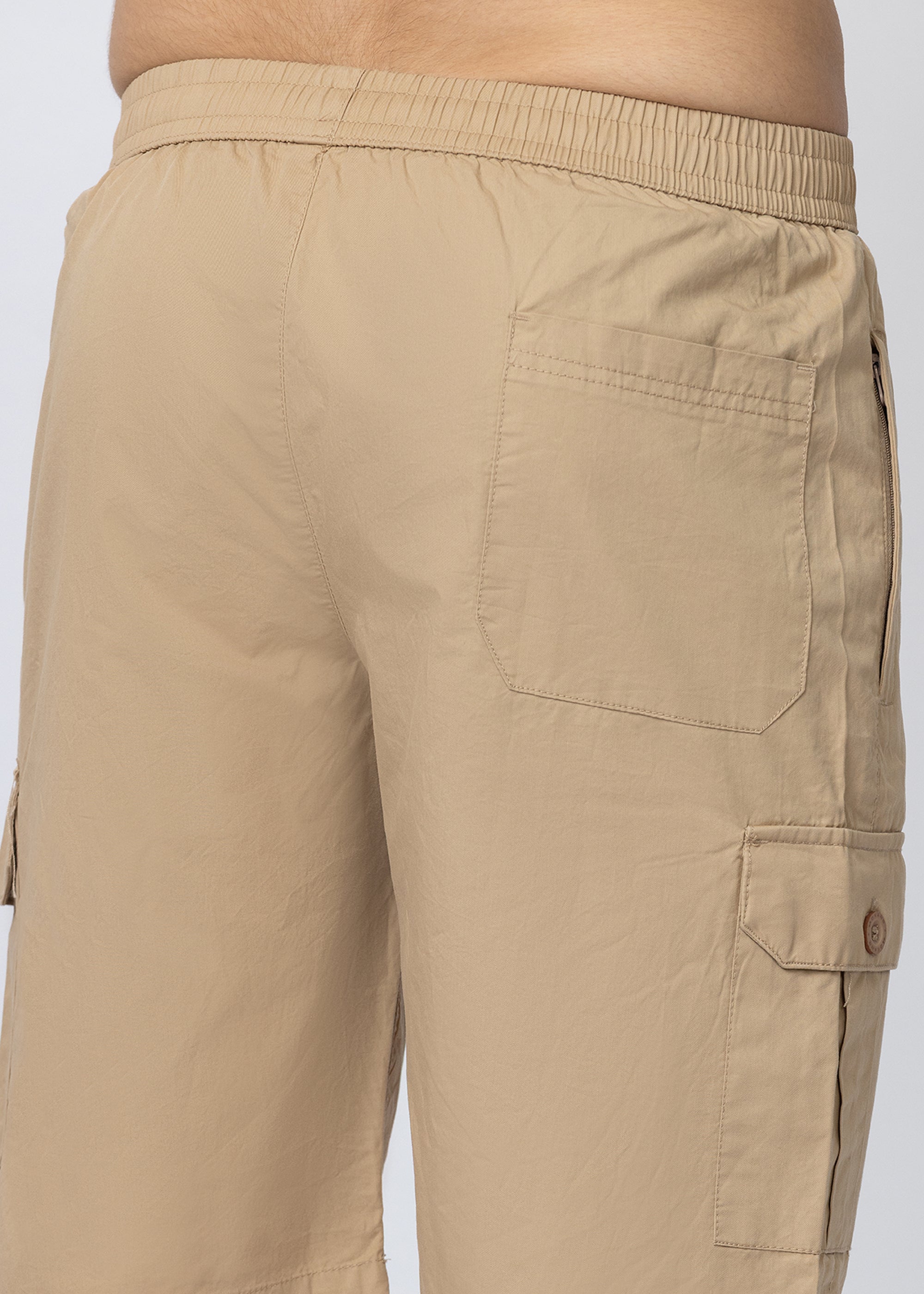 FAWN SOLID COTTON UTILITY SHORTS
