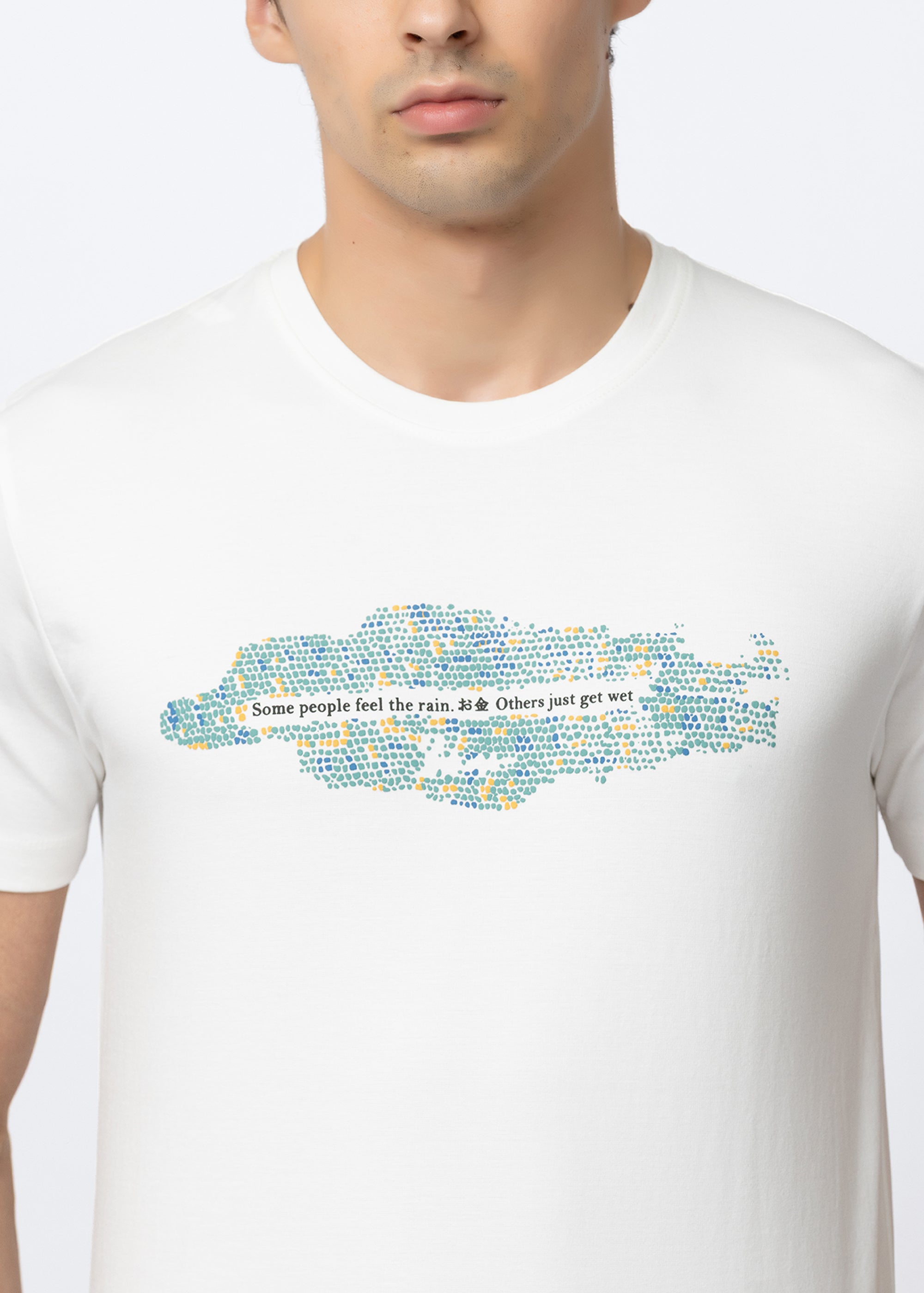 White Graphic Crew Neck T-Shirt