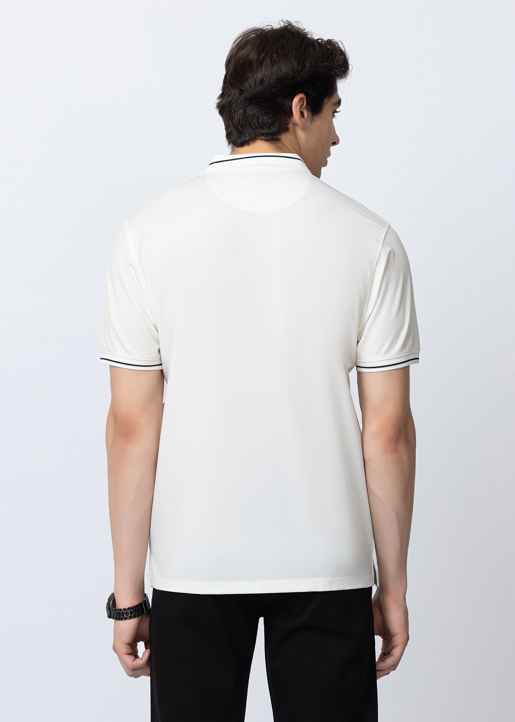 White Classic Polo T-Shirt