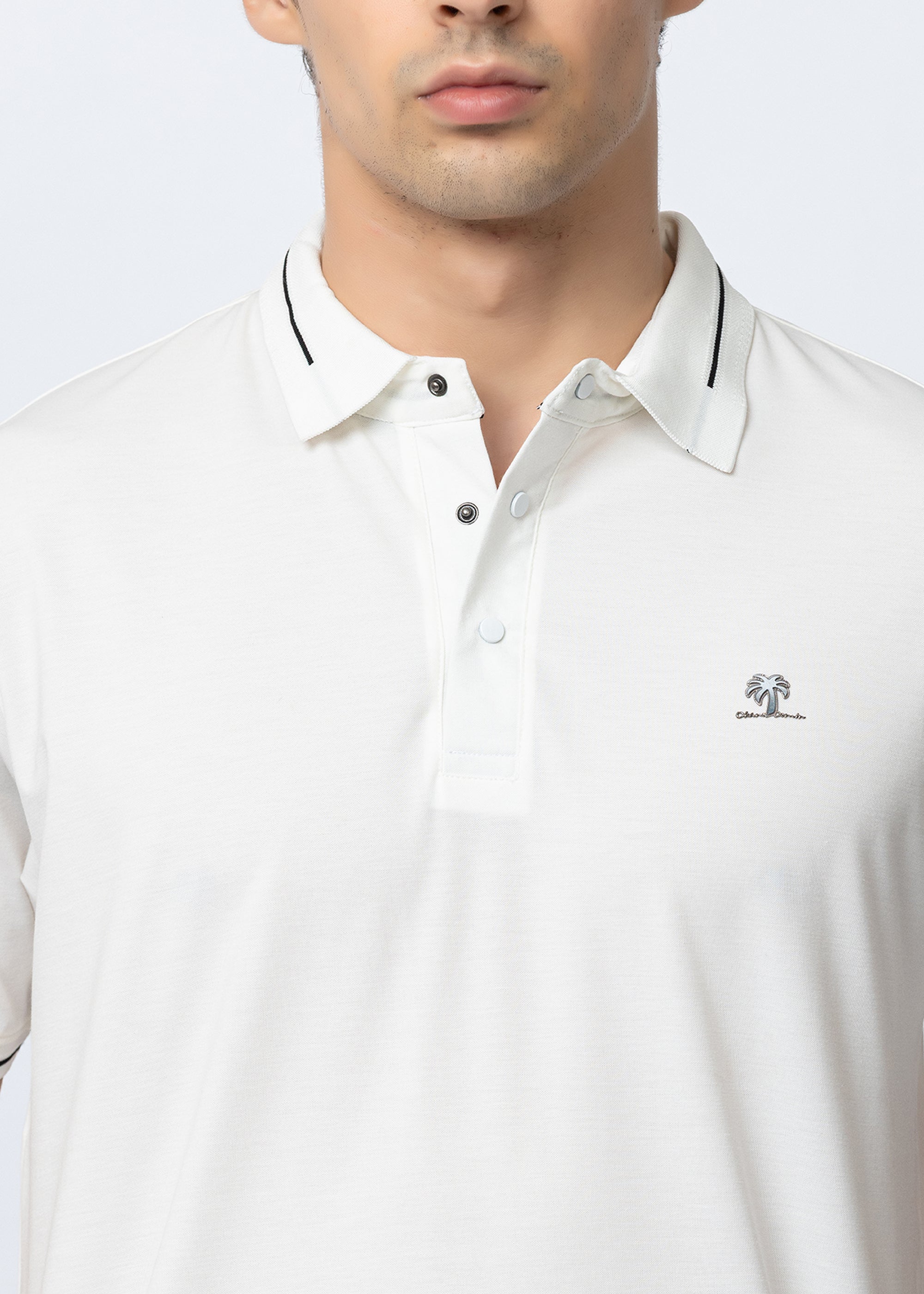 White Classic Polo T-Shirt