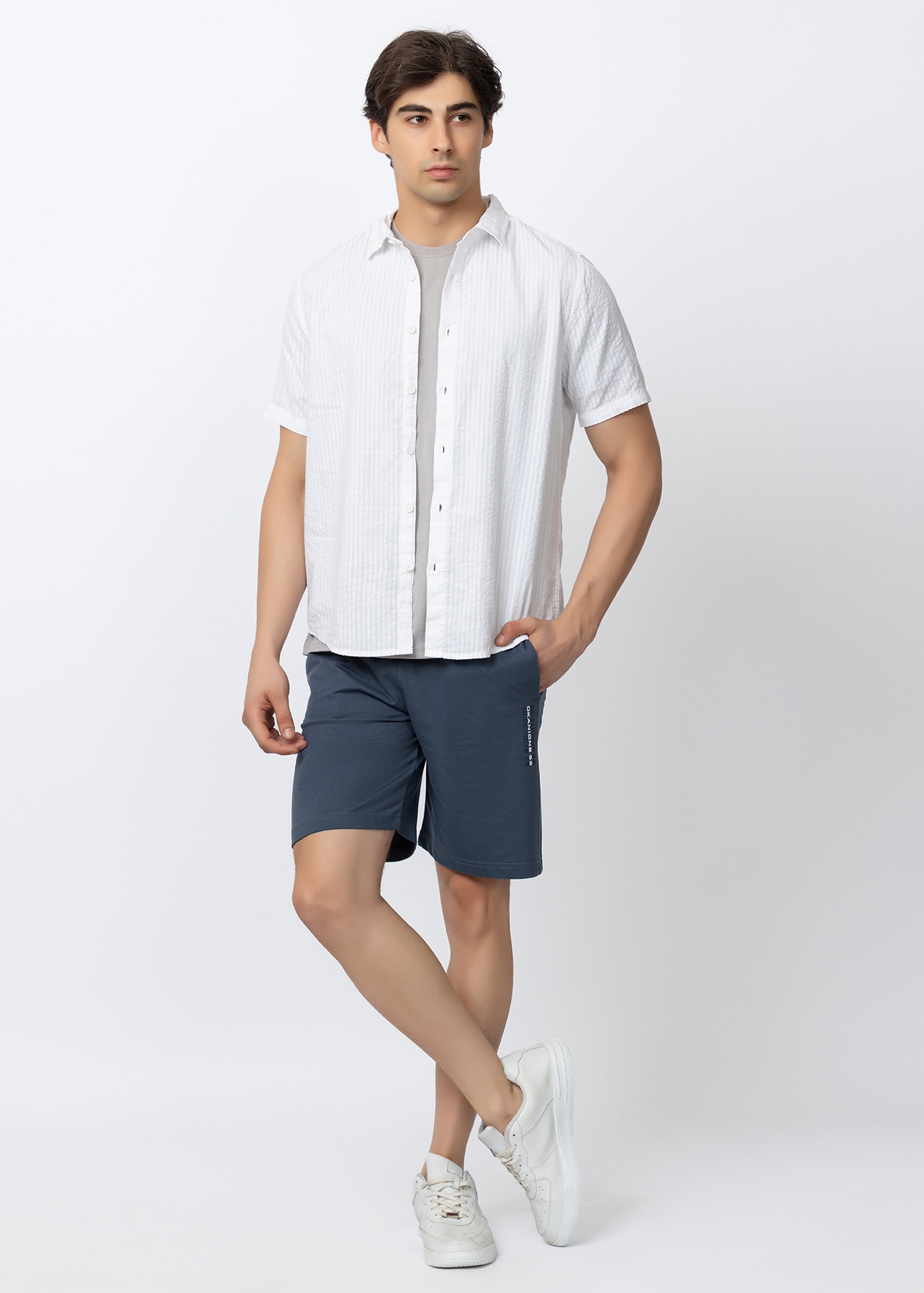 denim cotton shorts