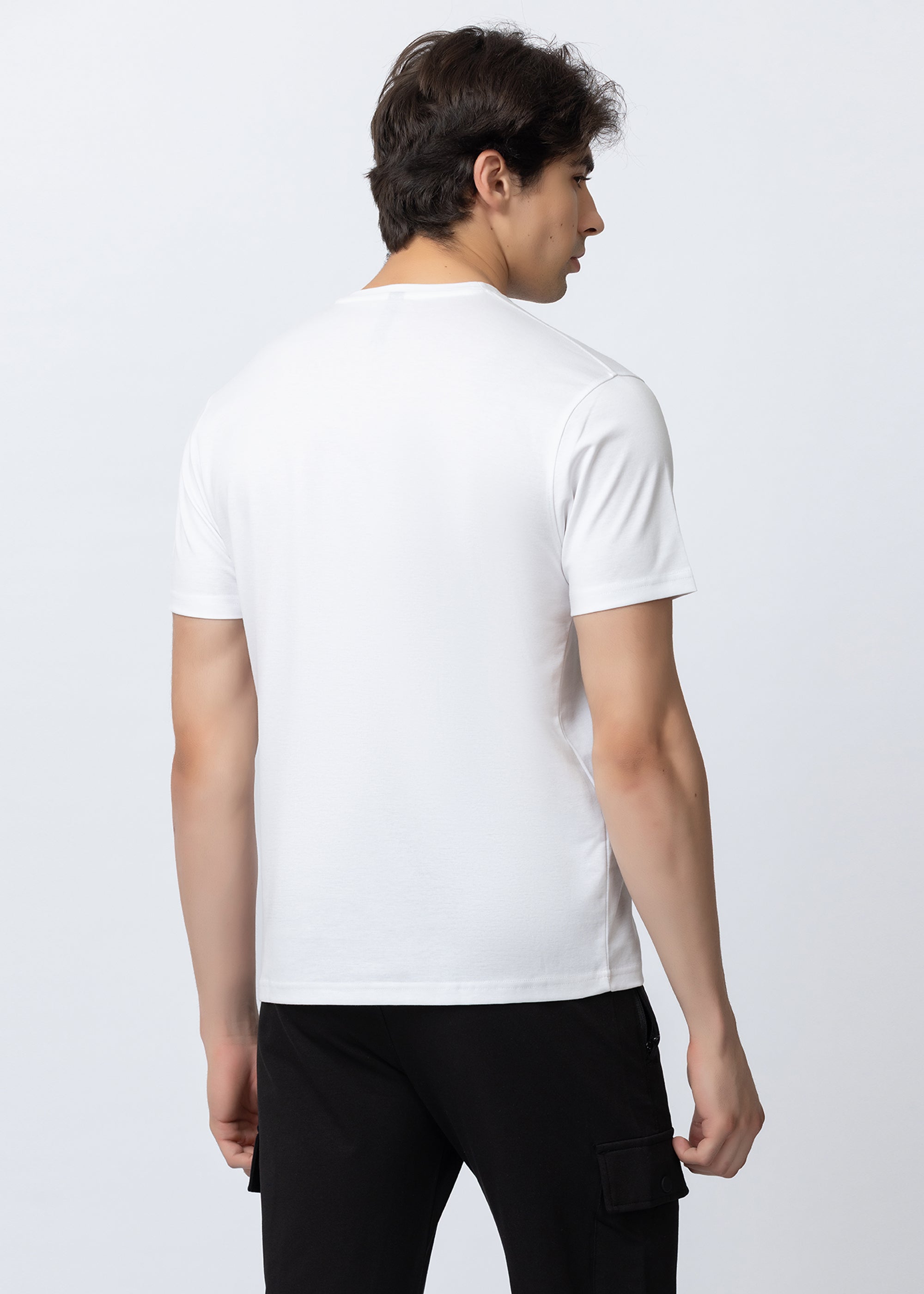 White Graphic Printed Crew Neck T-Shirt