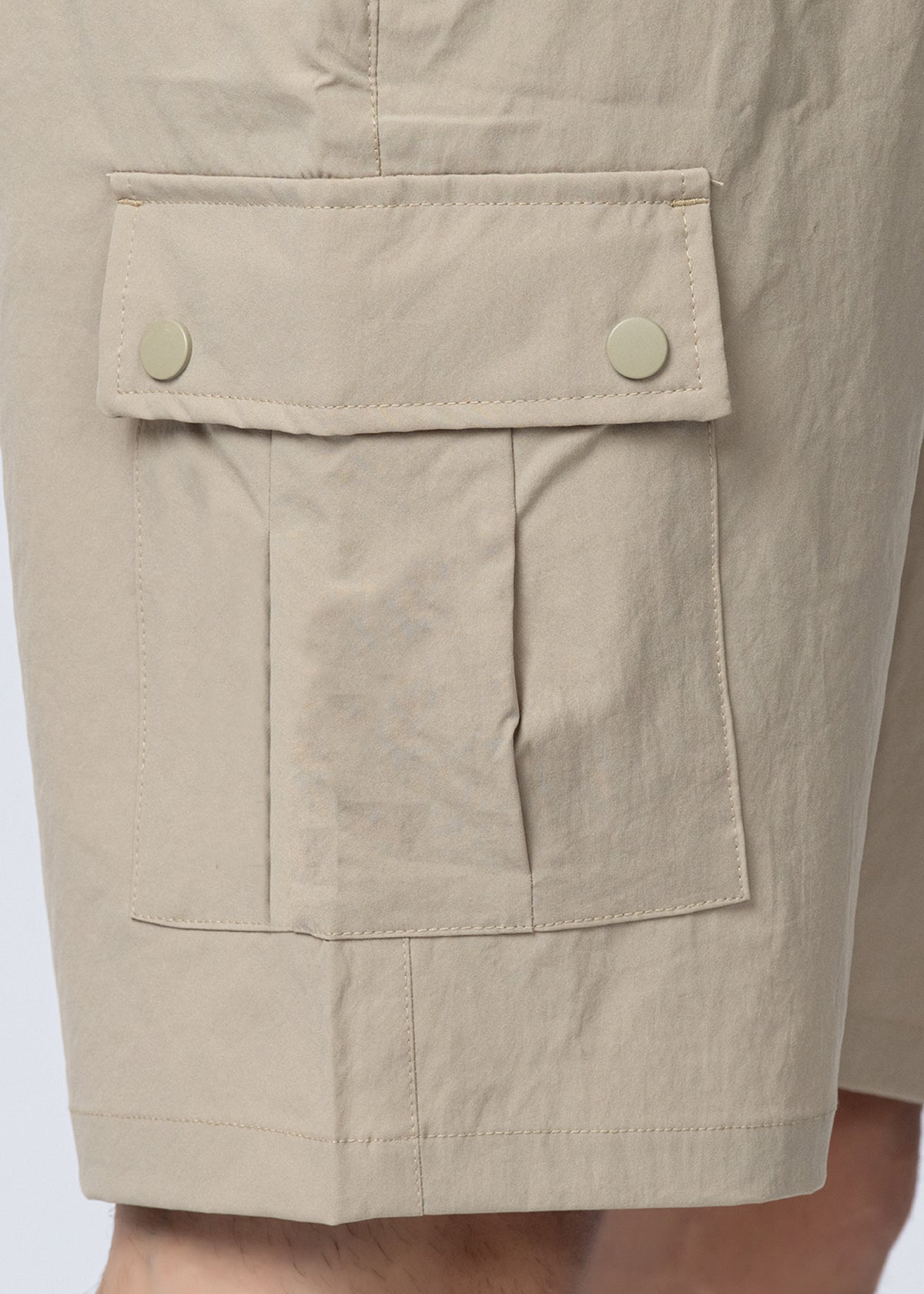 camel cotton shorts