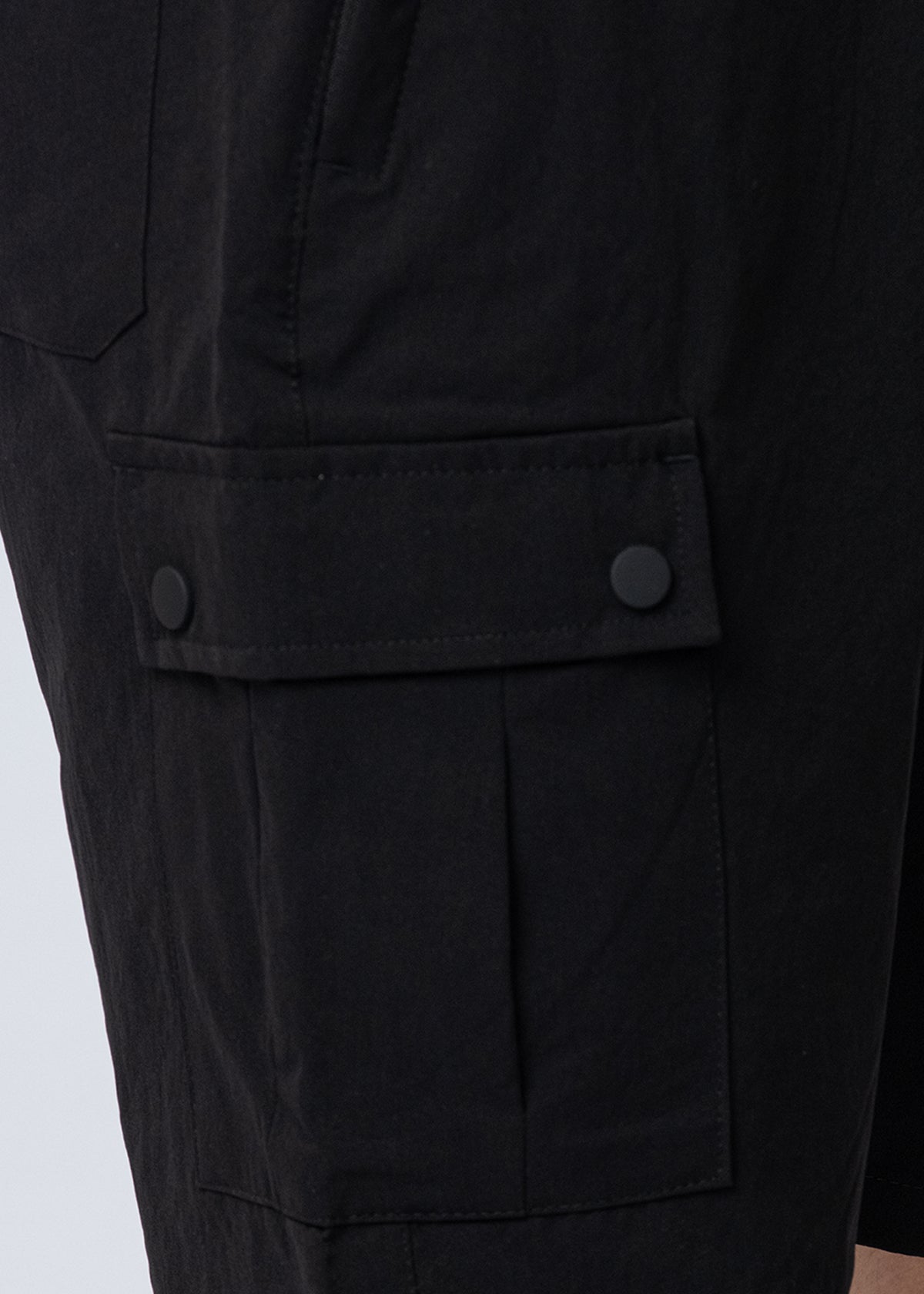 Black cotton shorts