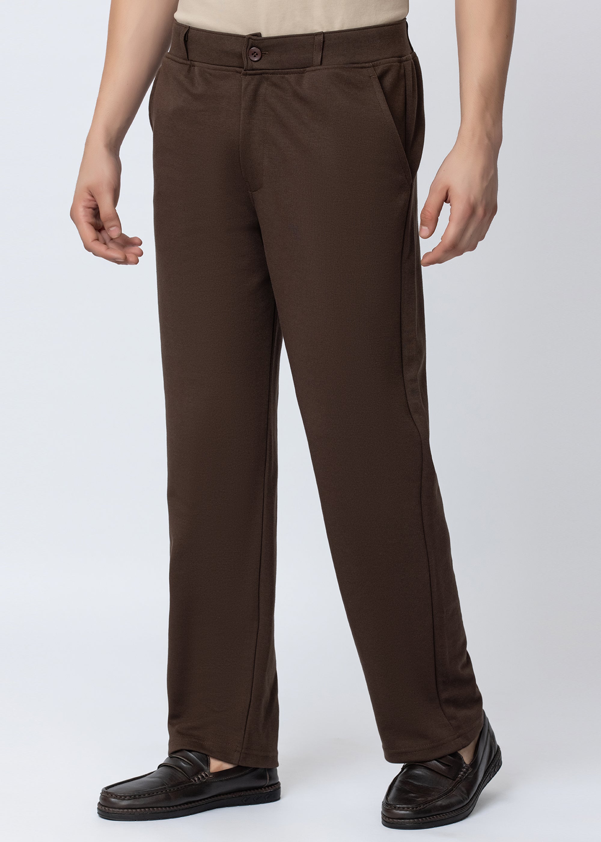 COFFEE COTTON WASHED CARGO PANT