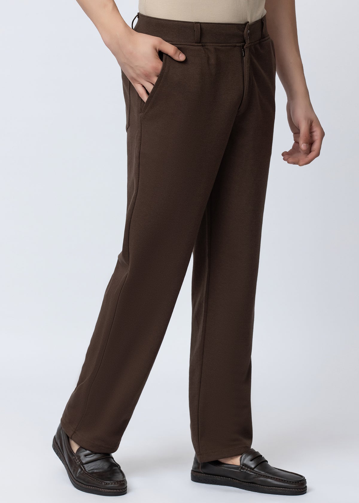 COFFEE COTTON WASHED CARGO PANT