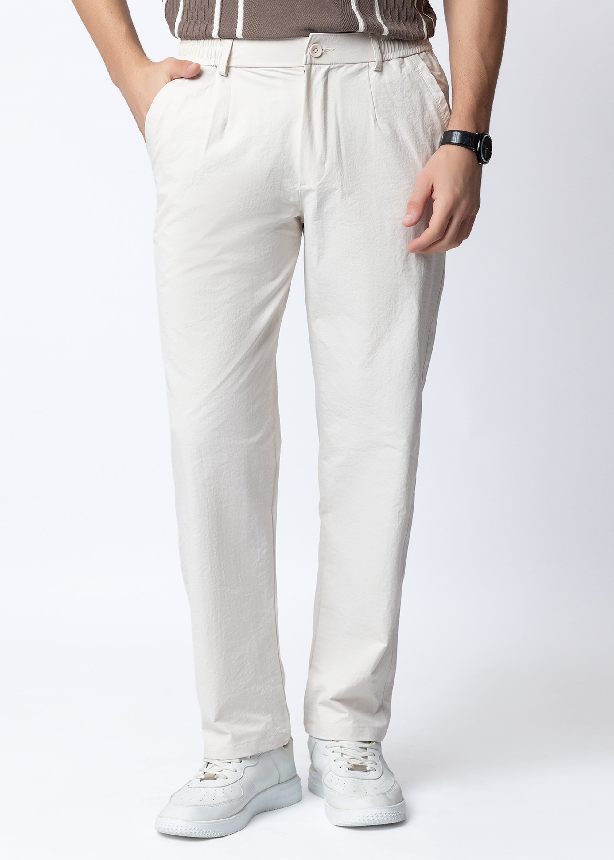 OFF WHITE PREMIUM NYLON ELASTANE PANT