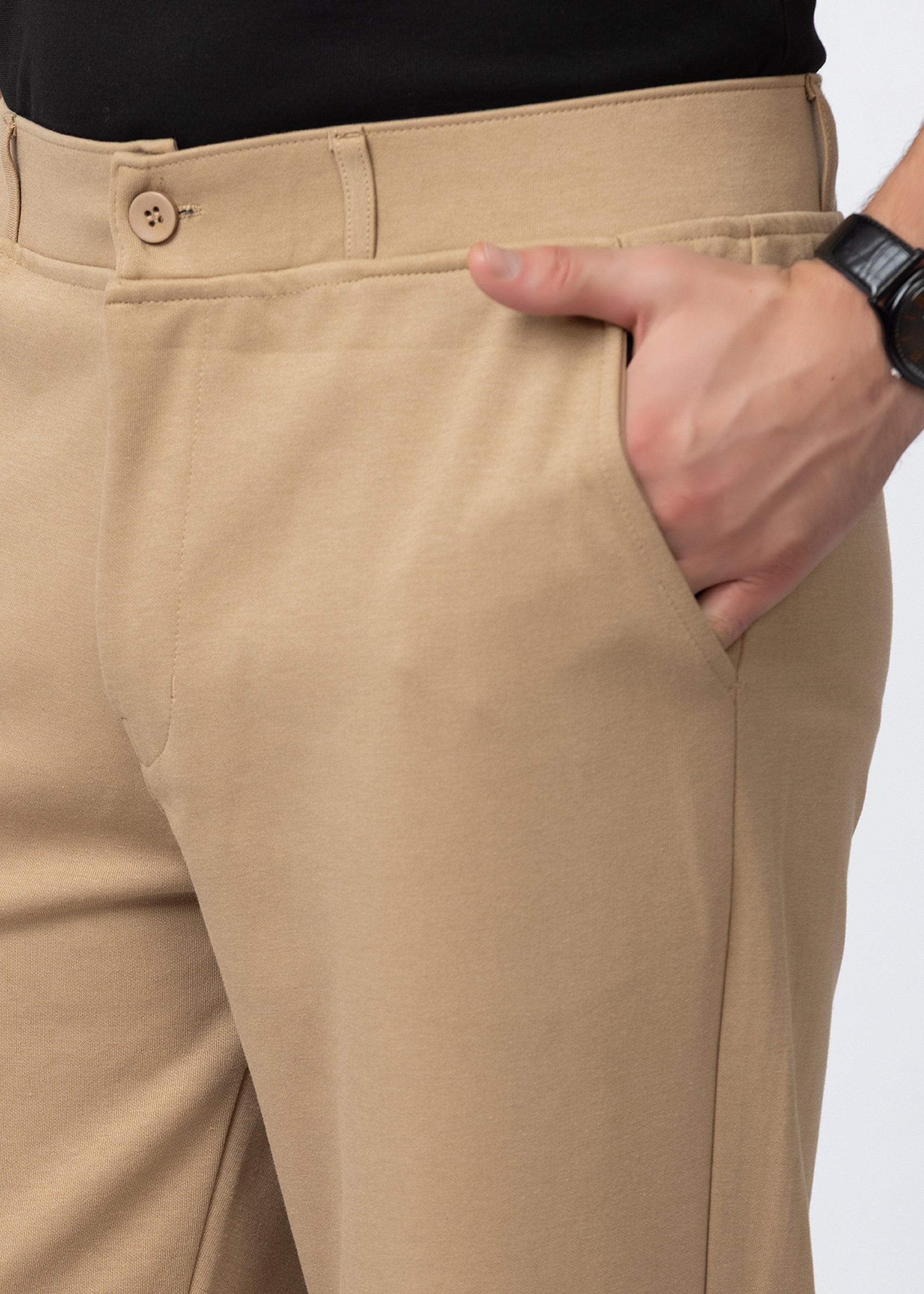 TAN COTTON WASHED CARGO PANT