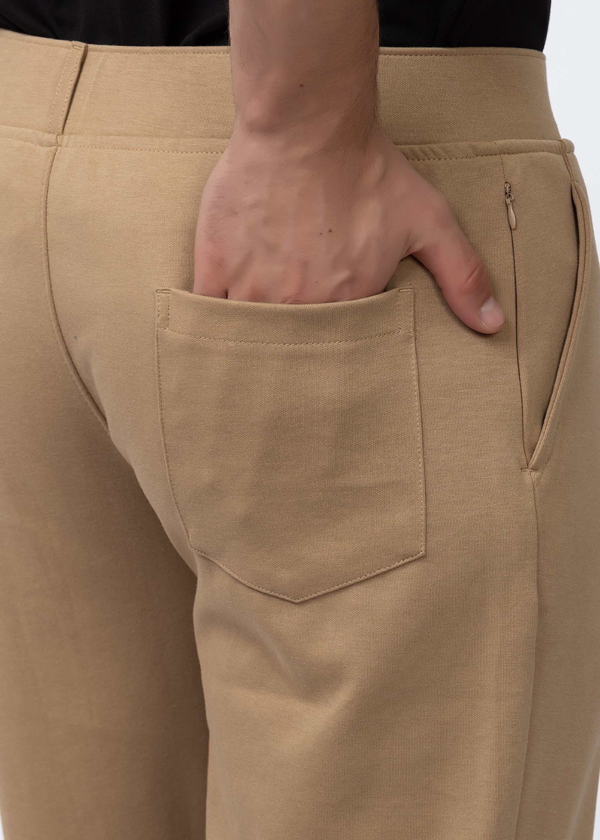 TAN COTTON WASHED CARGO PANT