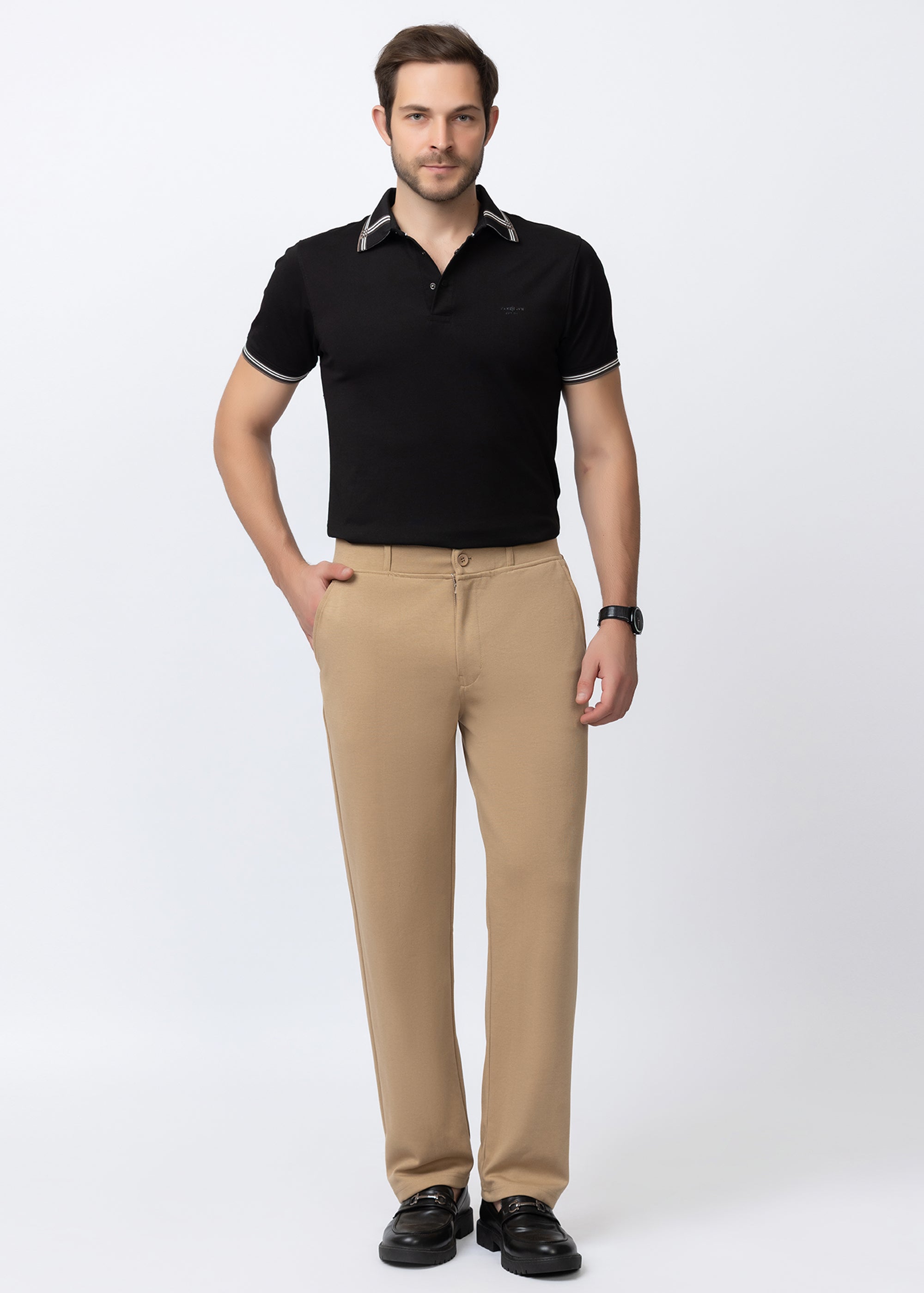 TAN COTTON WASHED CARGO PANT