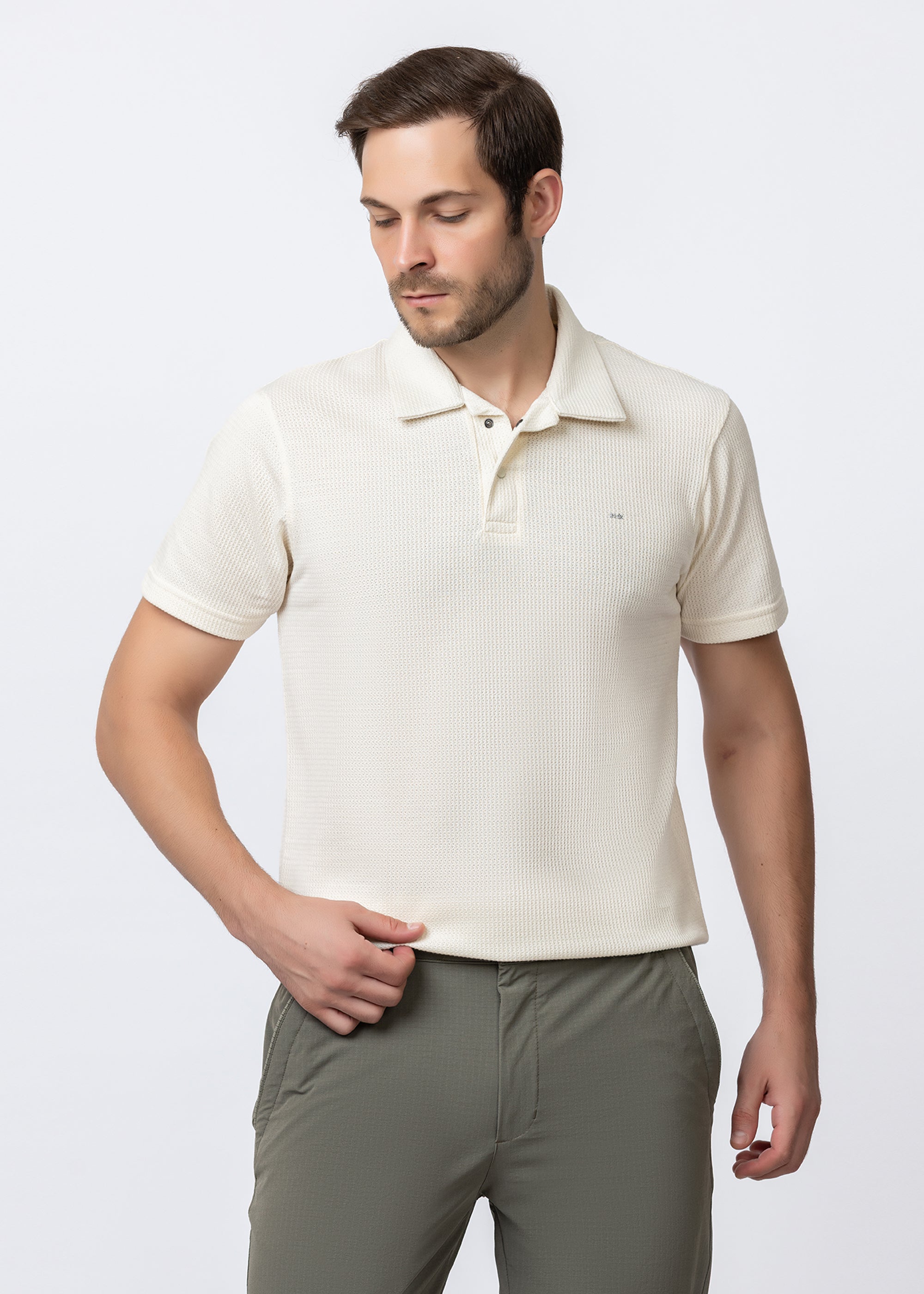 OFF WHITE Polo knit T-SHIRT