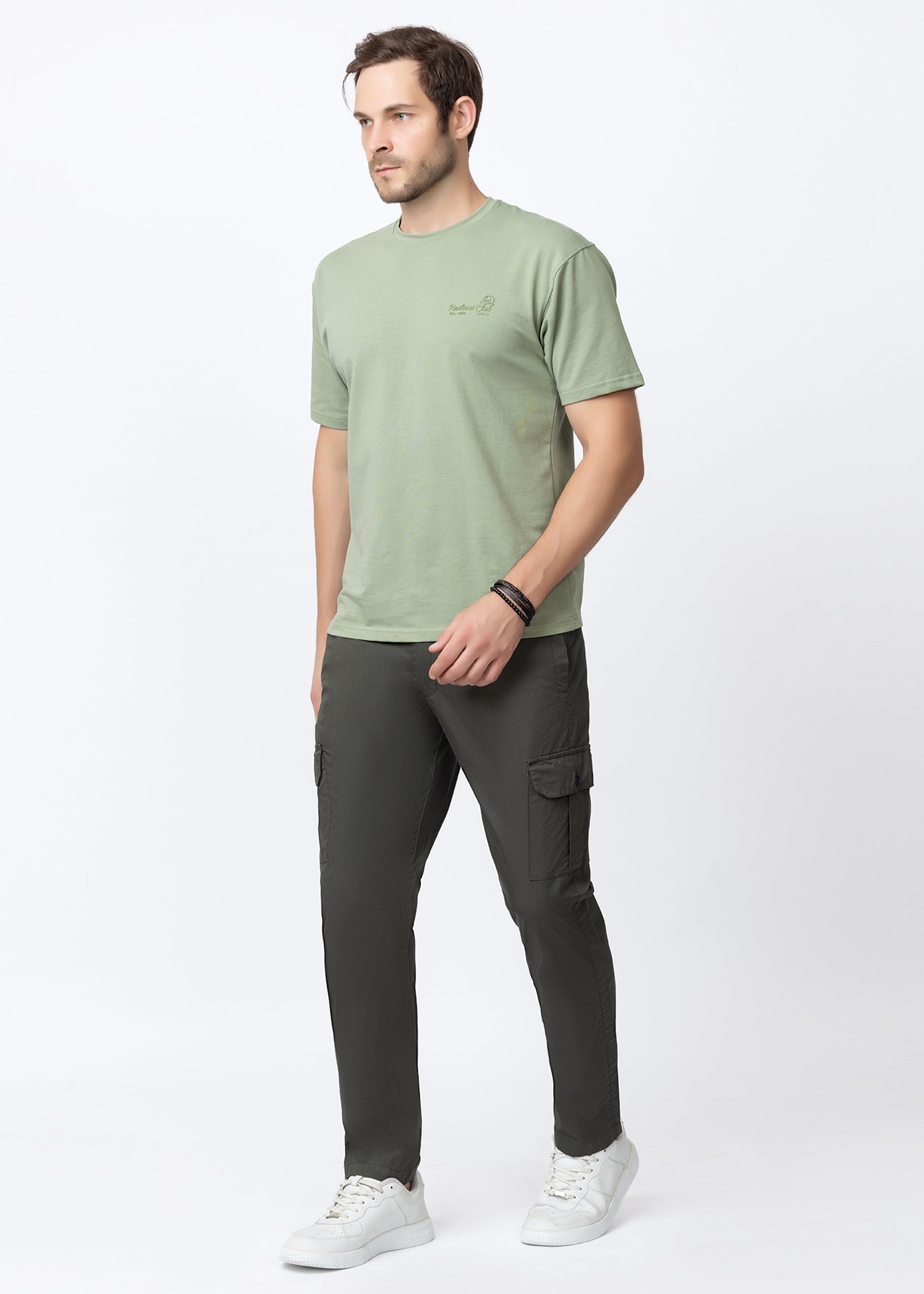 OLIVE COTTON CARGO UTILITY PANT