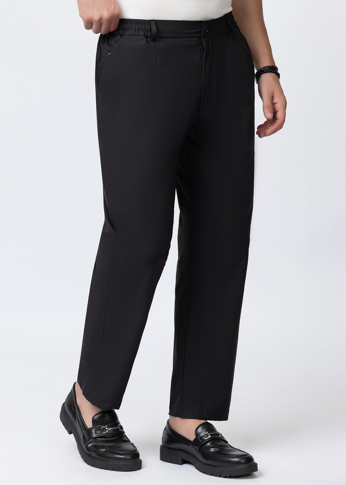 BLACK PREMIUM NYLON ELASTANE PANT