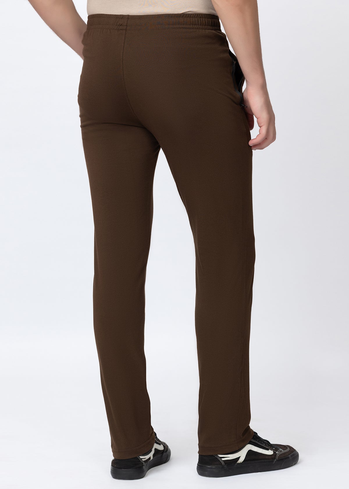 COFFEE COTTON BLENDED LOUNGE PANT